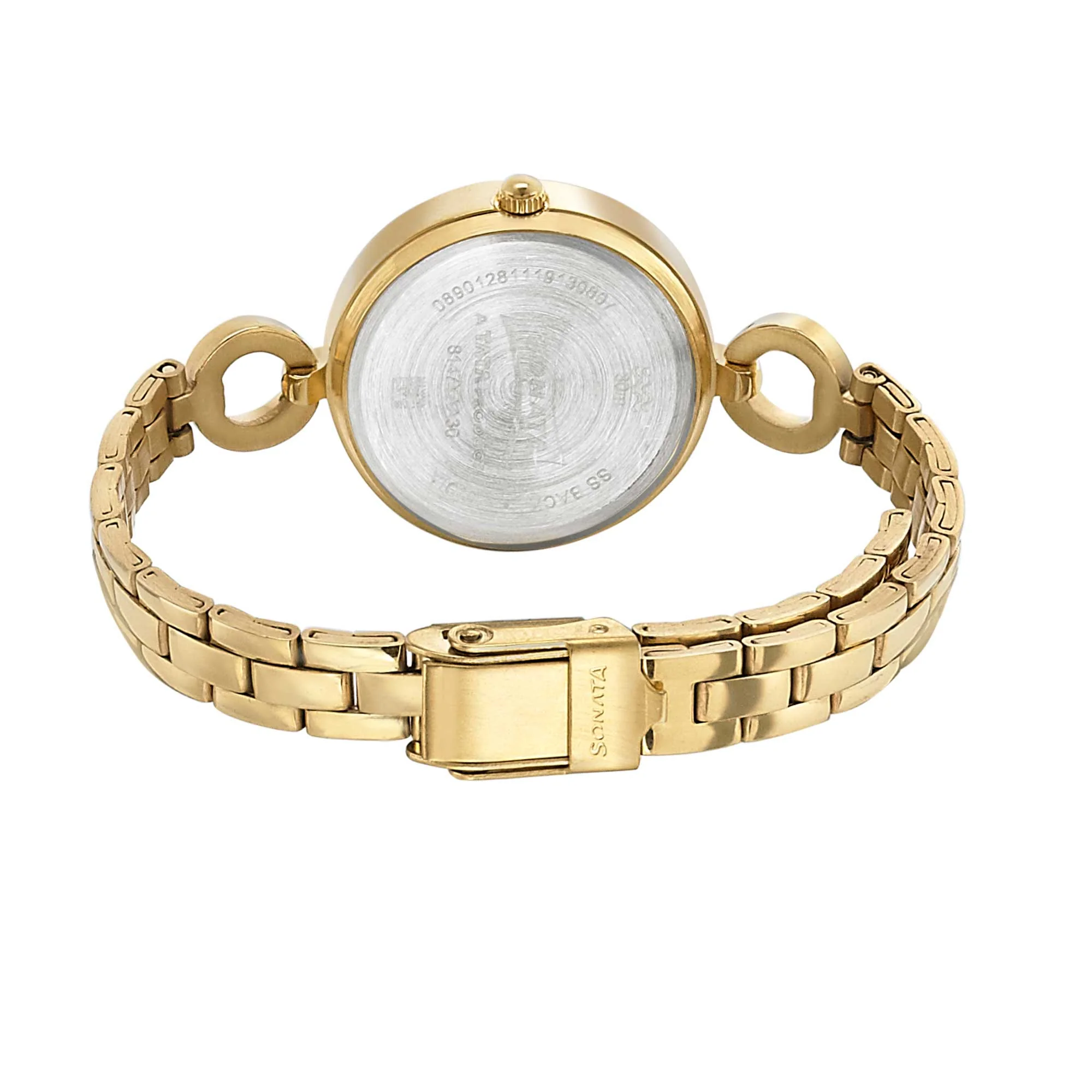 Sonata Wedding Champagne Dial Women Watch With Stainless Steel Strap - Image 4