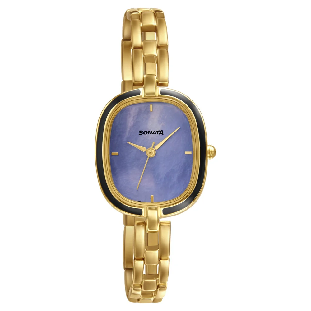 Sonata Wedding Mother of Pearl Dial Women Watch With Metal Strap - Image 2