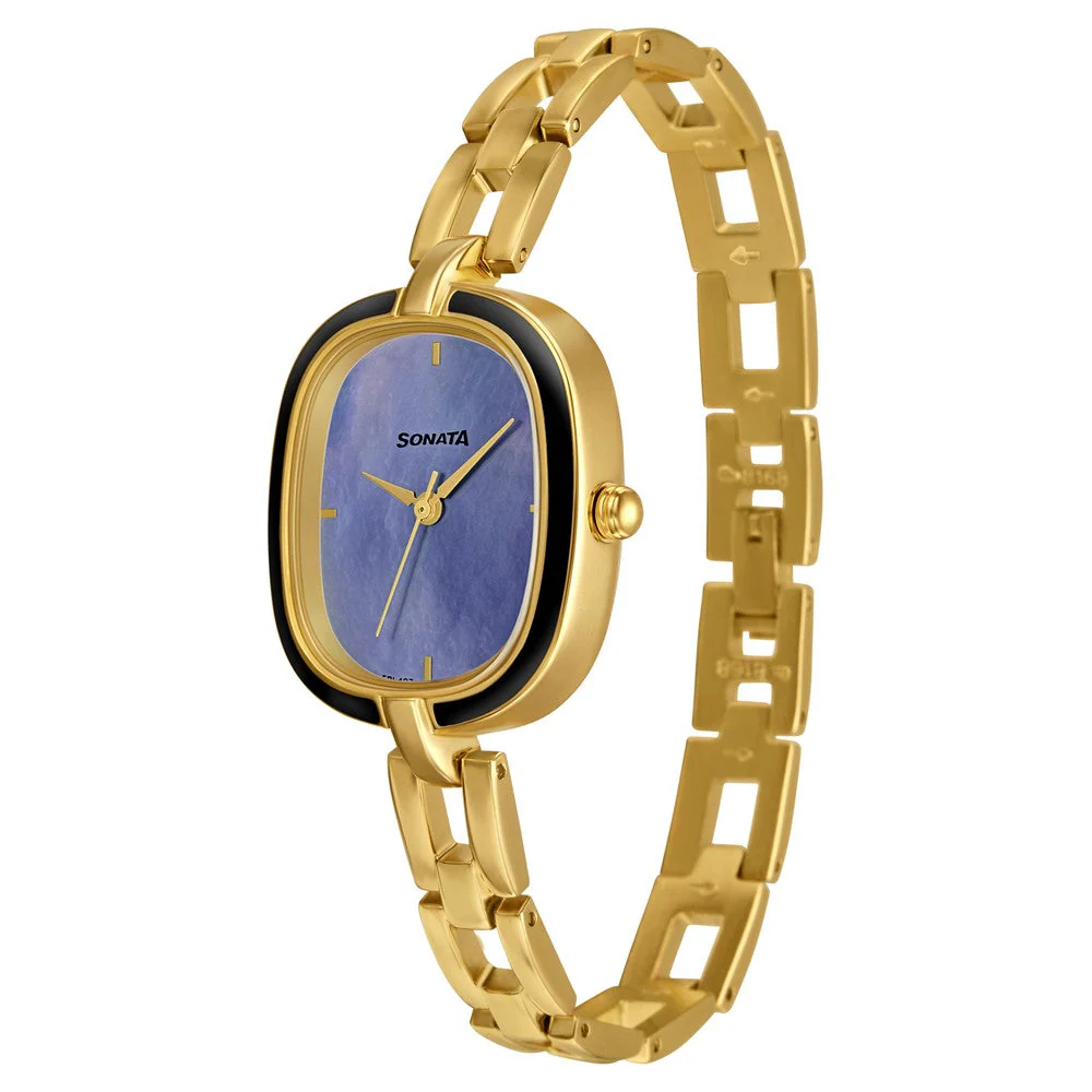 Sonata Wedding Mother of Pearl Dial Women Watch With Metal Strap - Image 3