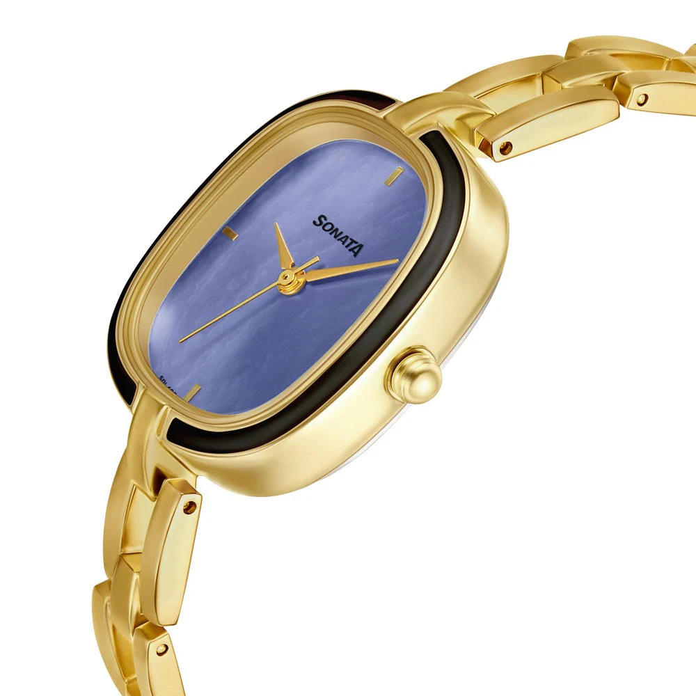 Sonata Wedding Mother of Pearl Dial Women Watch With Metal Strap - Image 4