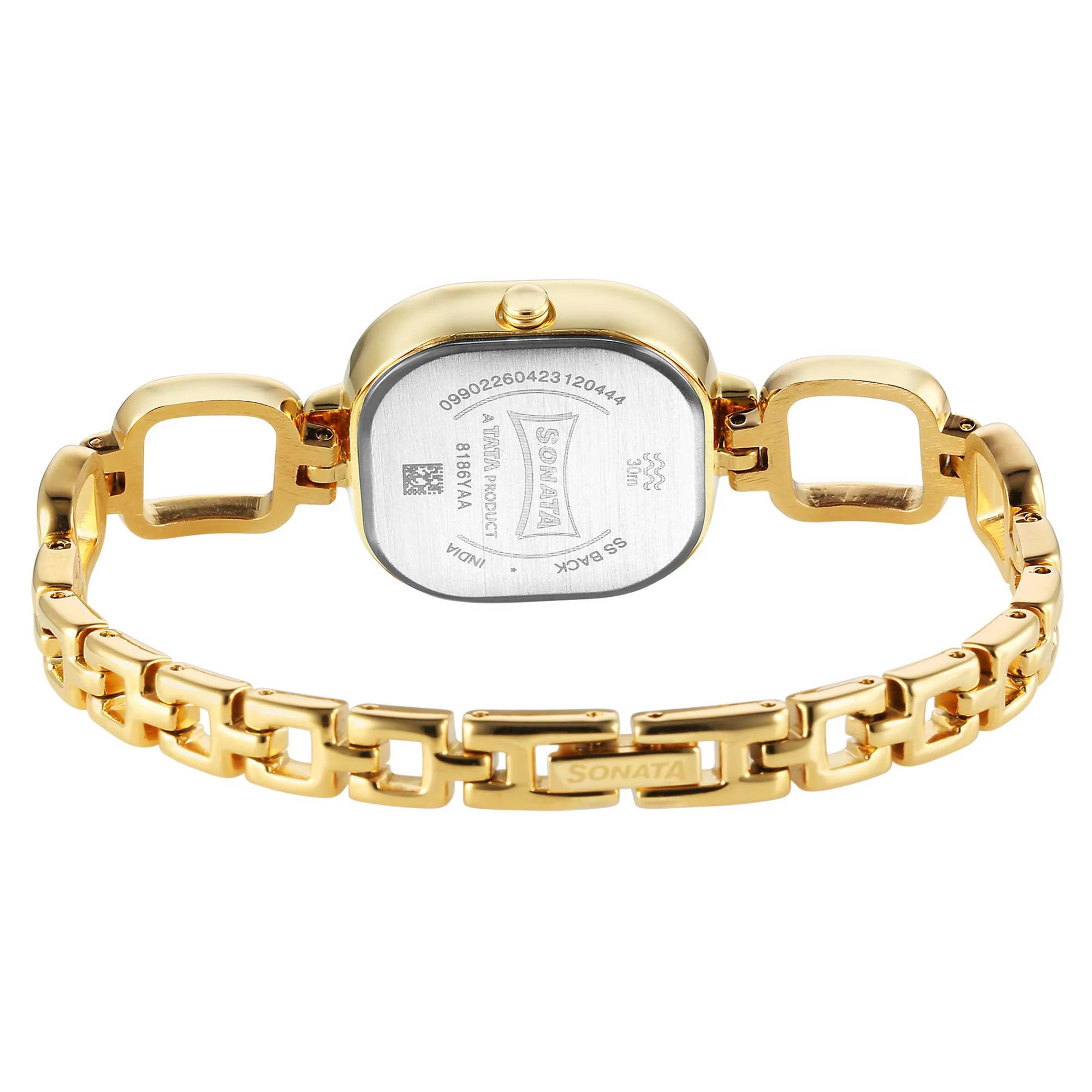 Sonata Wedding Quartz Analog Champagne Dial Metal Strap Watch for Women - Image 5