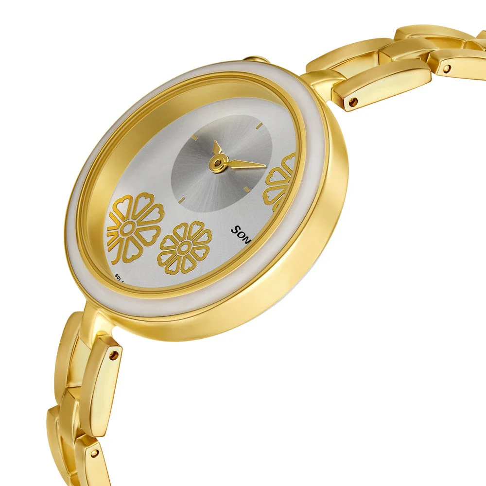 Sonata Wedding Silver Dial Women Watch With Metal Strap - Image 3