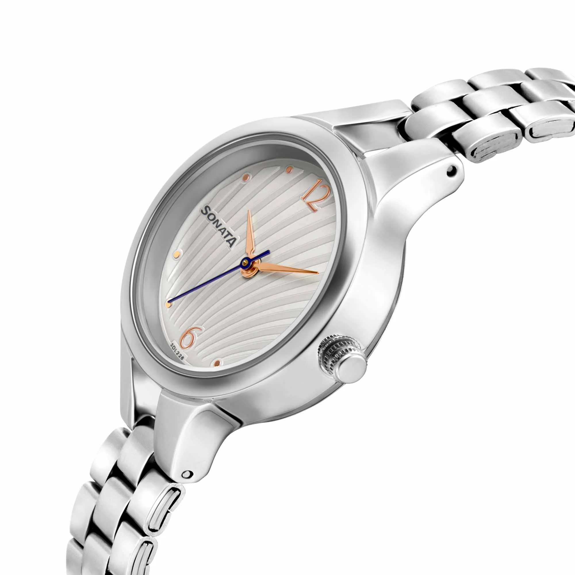 Sonata Workwear White Dial Women Watch With Stainless Steel Strap - Image 3