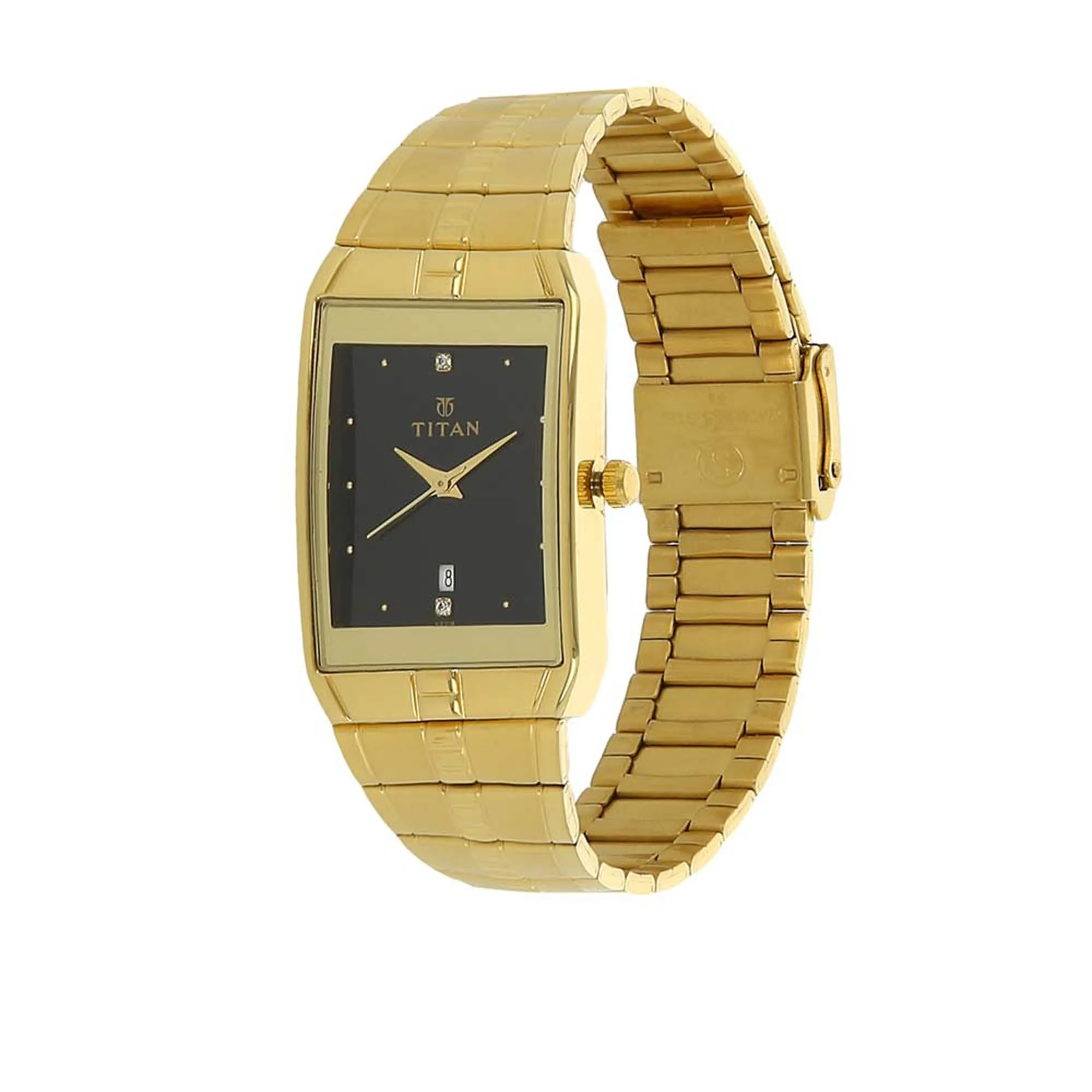 Titan BlackDialAnalog with DateMetalStrap watch forMen - Image 2