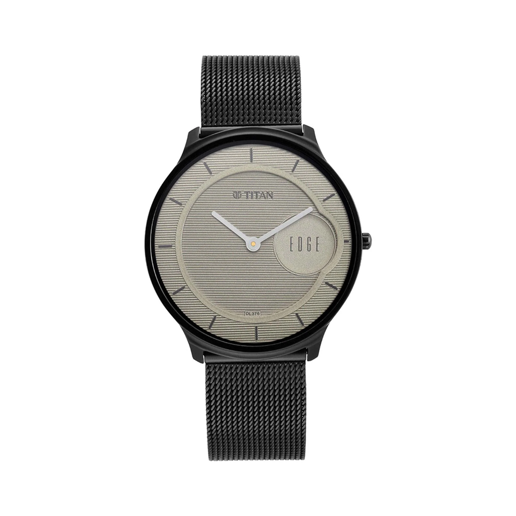 Titan Edge Baseline Beige Analog Stainless Steel Strap watch for Men - Image 2