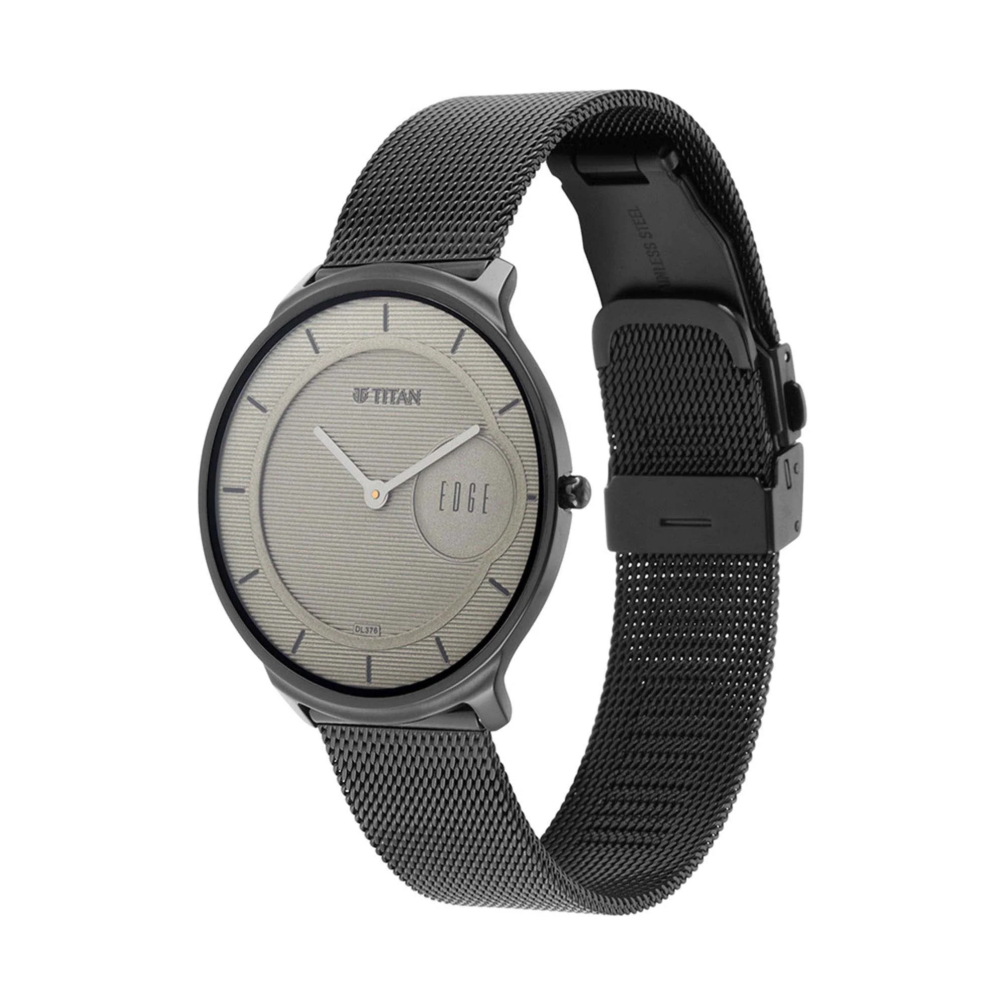 Titan Edge Baseline Beige Analog Stainless Steel Strap watch for Men - Image 4