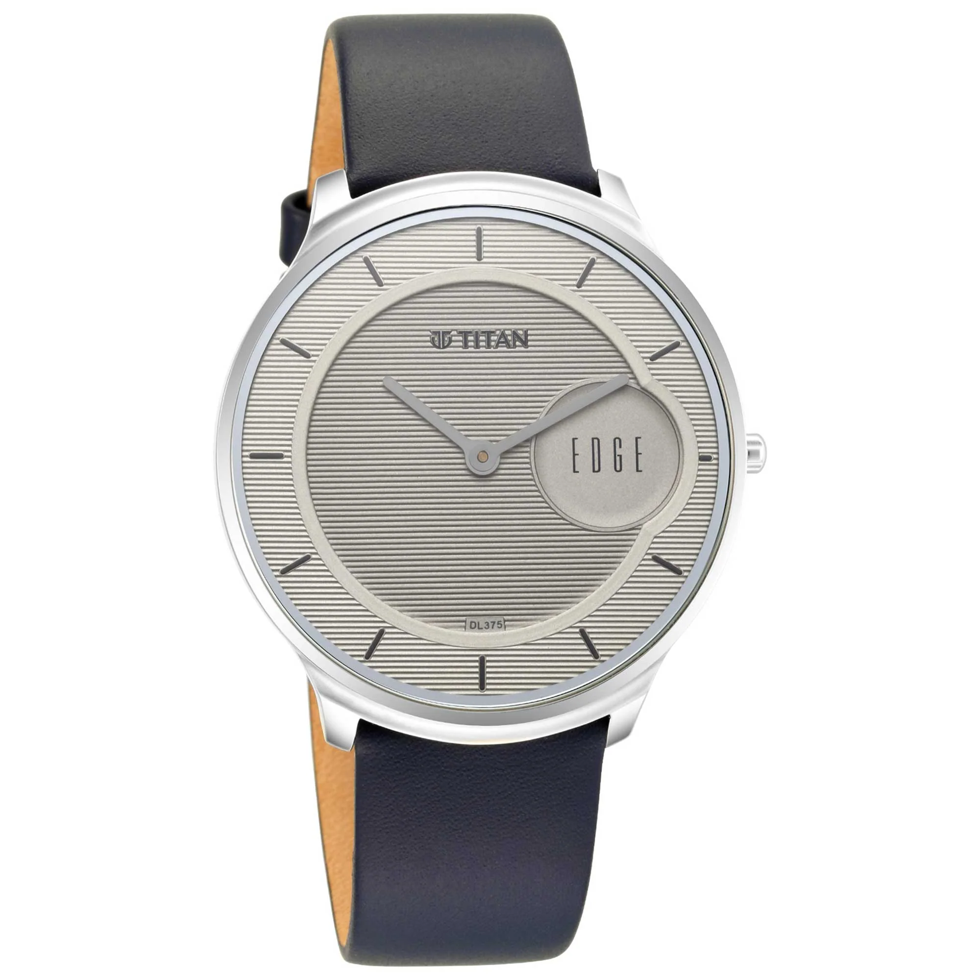 Titan Edge Baseline Grey Dial Analog Leather Strap watch for Men - Image 2