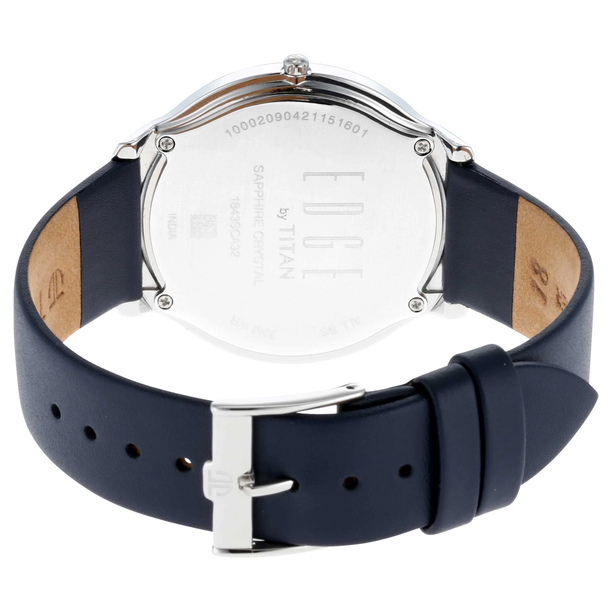 Titan Edge Baseline Grey Dial Analog Leather Strap watch for Men - Image 5