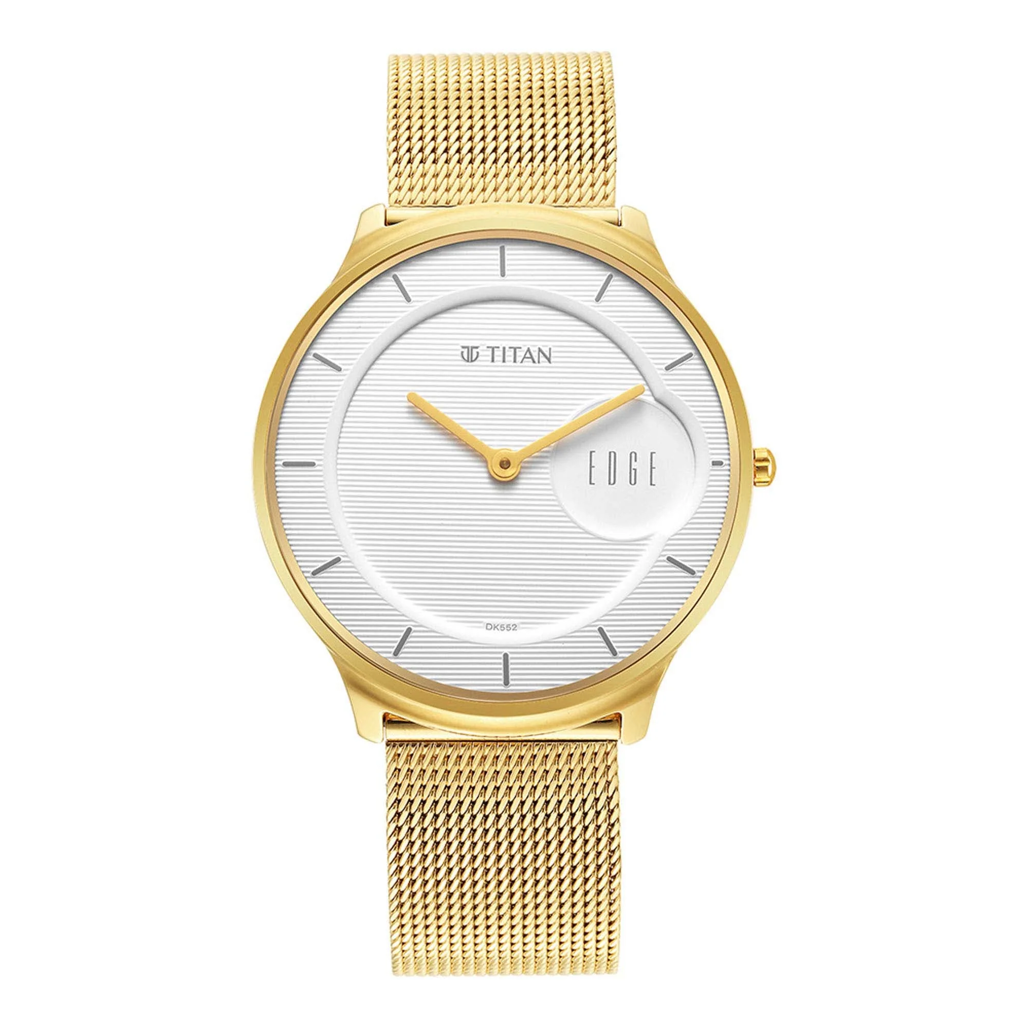 Titan Edge Baseline White Dial Analog Stainless Steel Strap Watch for Men - Image 2