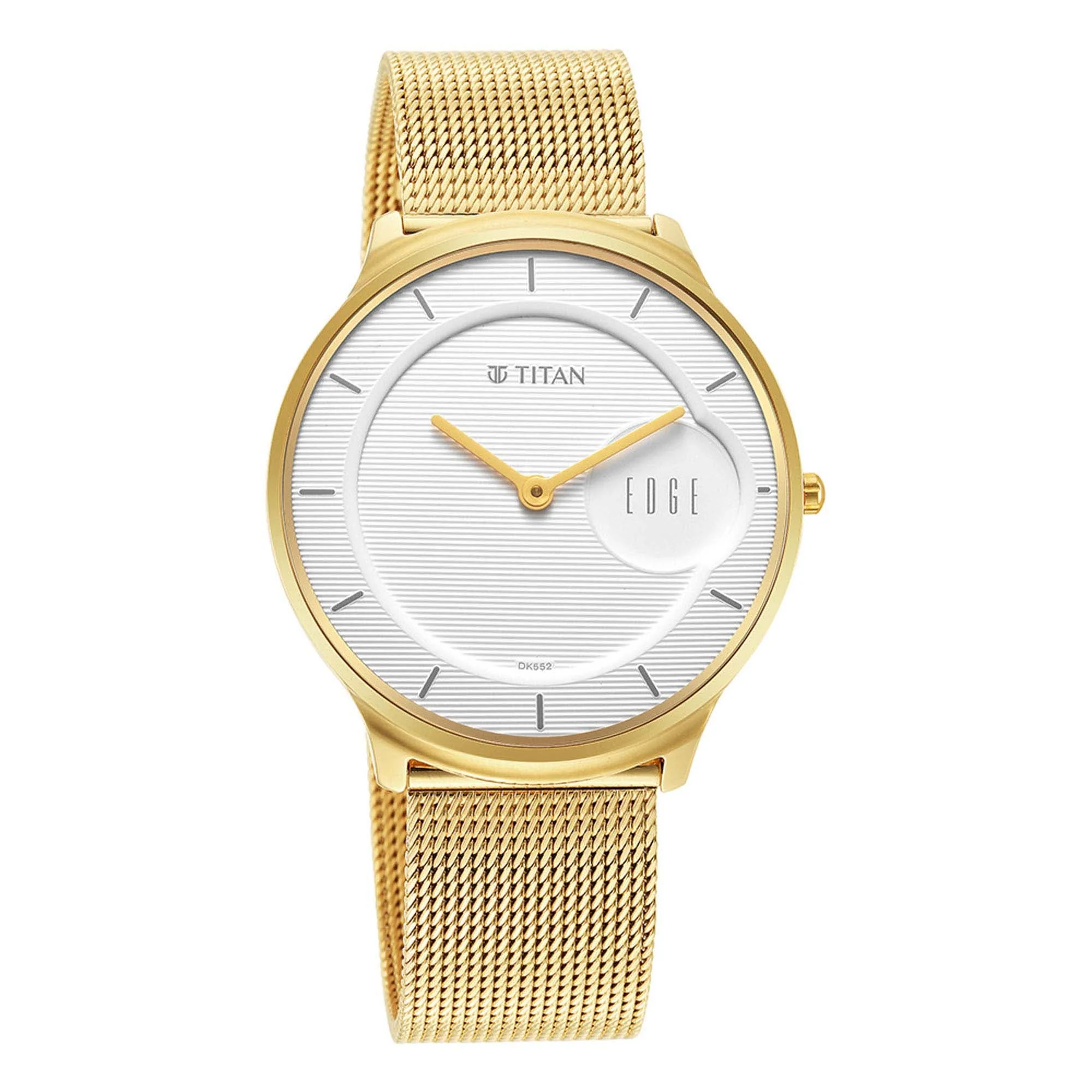 Titan Edge Baseline White Dial Analog Stainless Steel Strap Watch for Men - Image 3