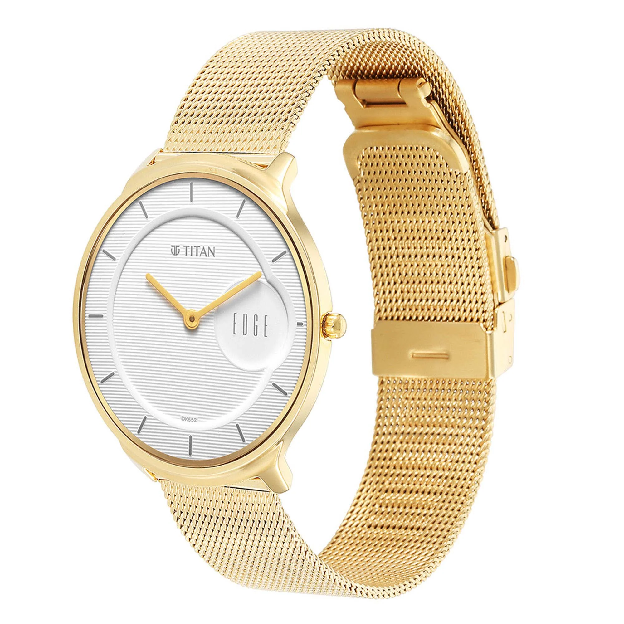 Titan Edge Baseline White Dial Analog Stainless Steel Strap Watch for Men - Image 4