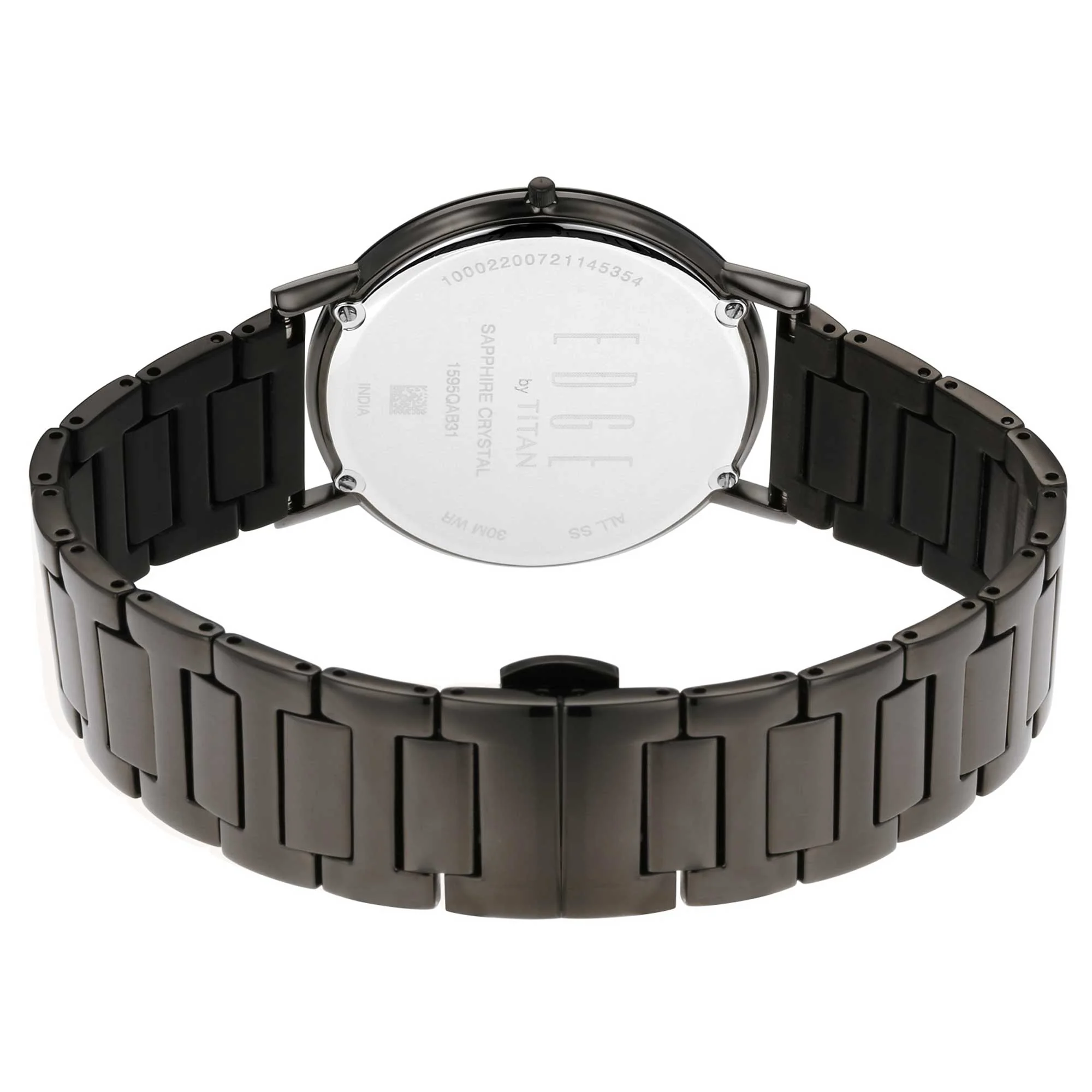 Titan Edge Beige Dial Analog Stainless Steel Strap watch for Men - Image 4