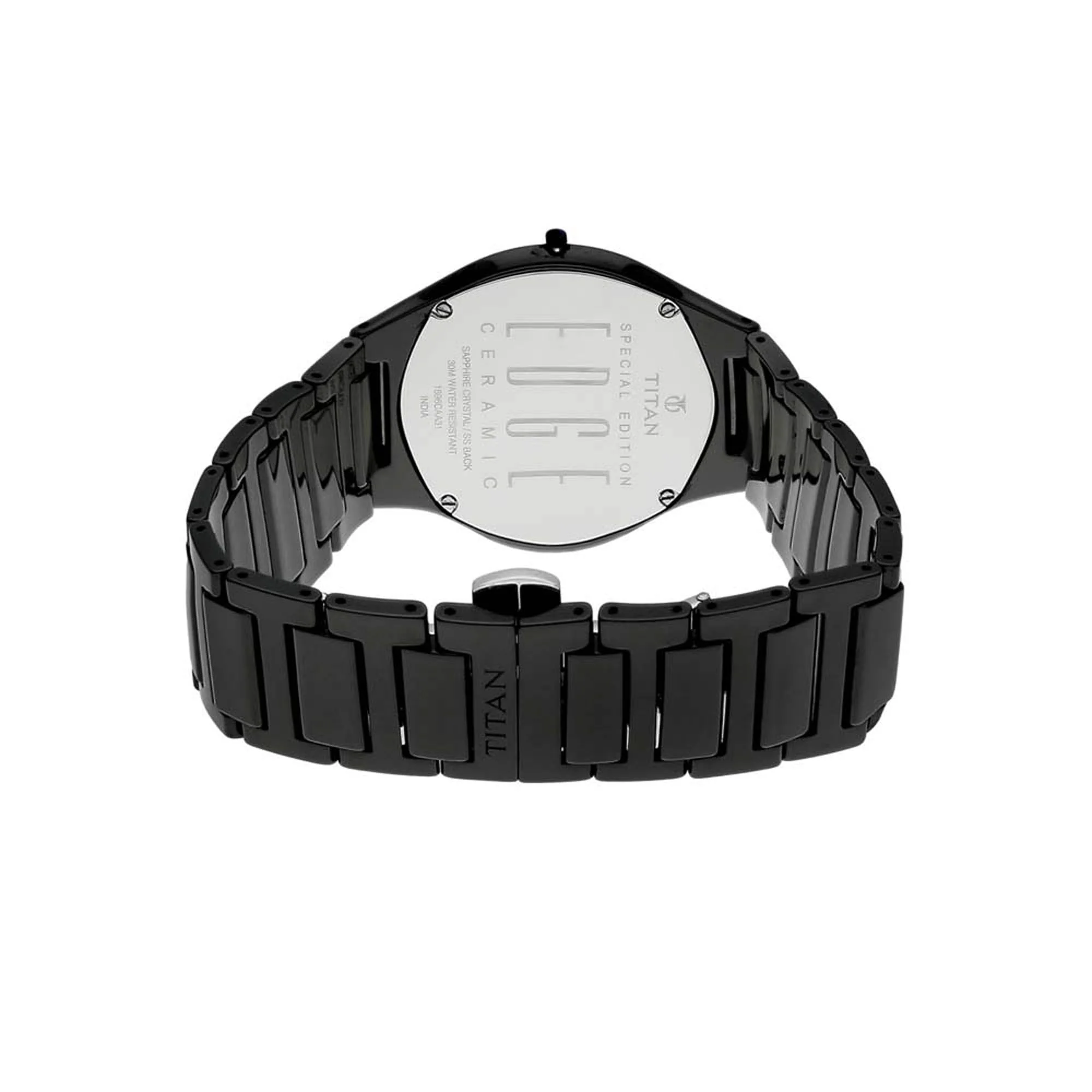 Titan Edge Ceramic Black Dial Analog Ceramic Strap watch for Men - Image 5