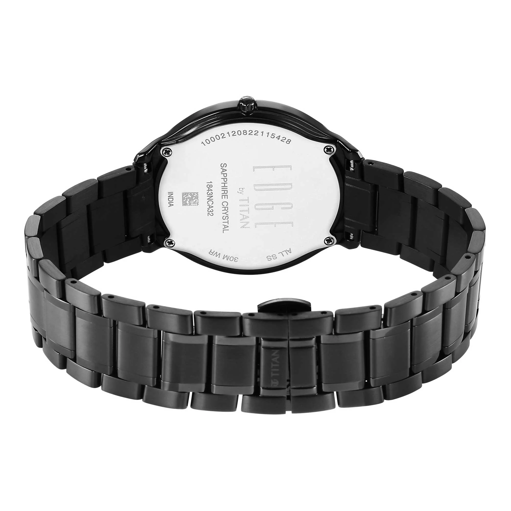 Titan Edge Metal Black Dial Analog Stainless Steel Strap watch for Men - Image 6