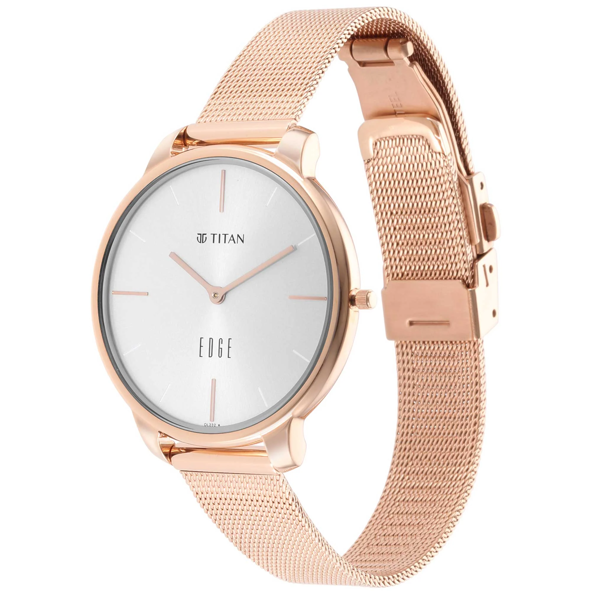 Titan Edge White Dial Analog Stainless Steel Strap watch for Women - Image 4
