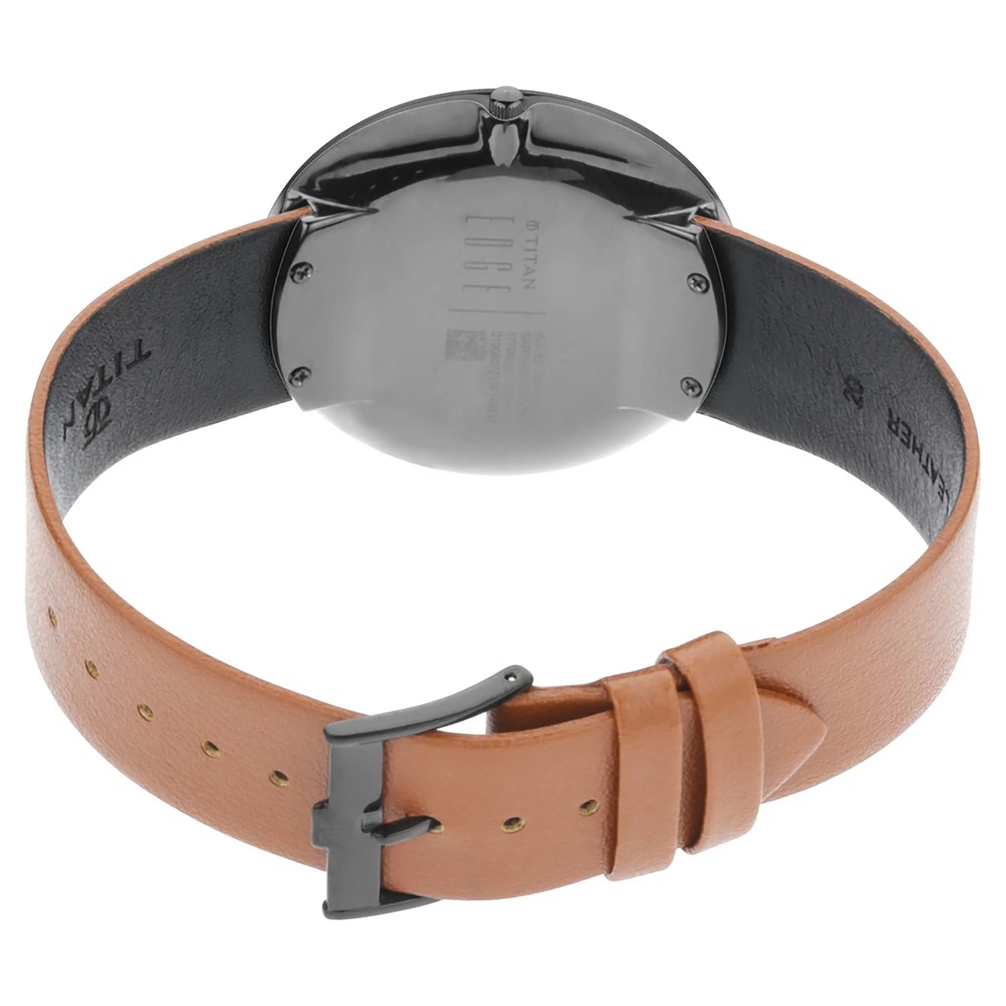 Titan Edge Zen Anthracite Dial Analog Leather Strap watch for Men - Image 5