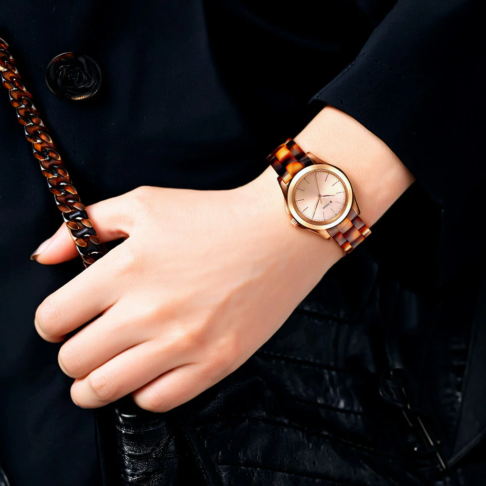 Titan Fashion Acetate Rose Gold Dial Analog Acetate Strap Watch for Women - Image 7