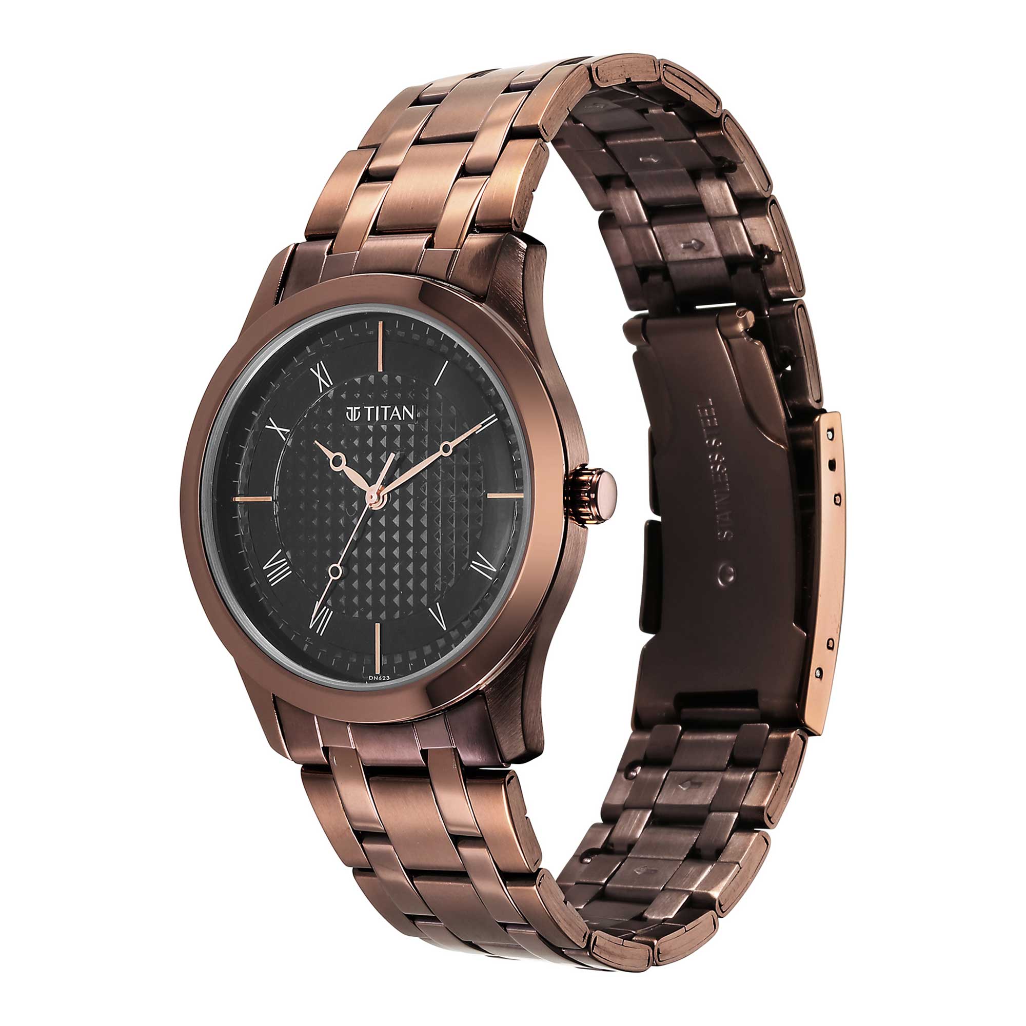 Titan Karishma Black Dial Watch for Men - Image 4