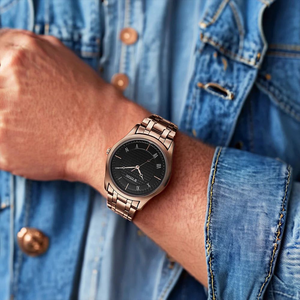 Titan Karishma Black Dial Watch for Men - Image 7