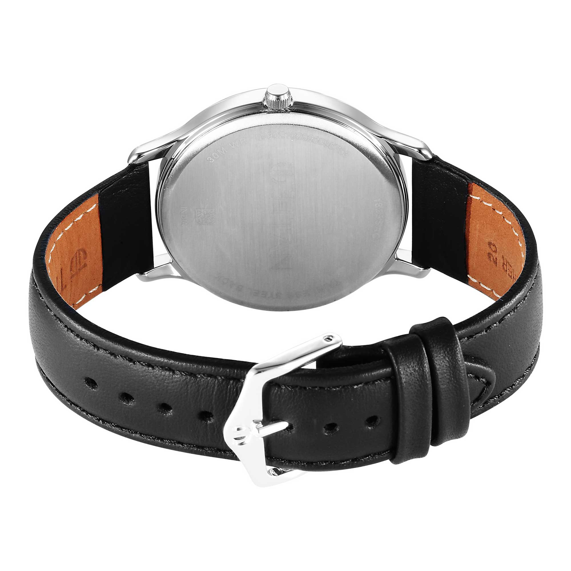 Titan Karishma Quartz Analog Green Dial Leather Strap Watch for Men - Image 6