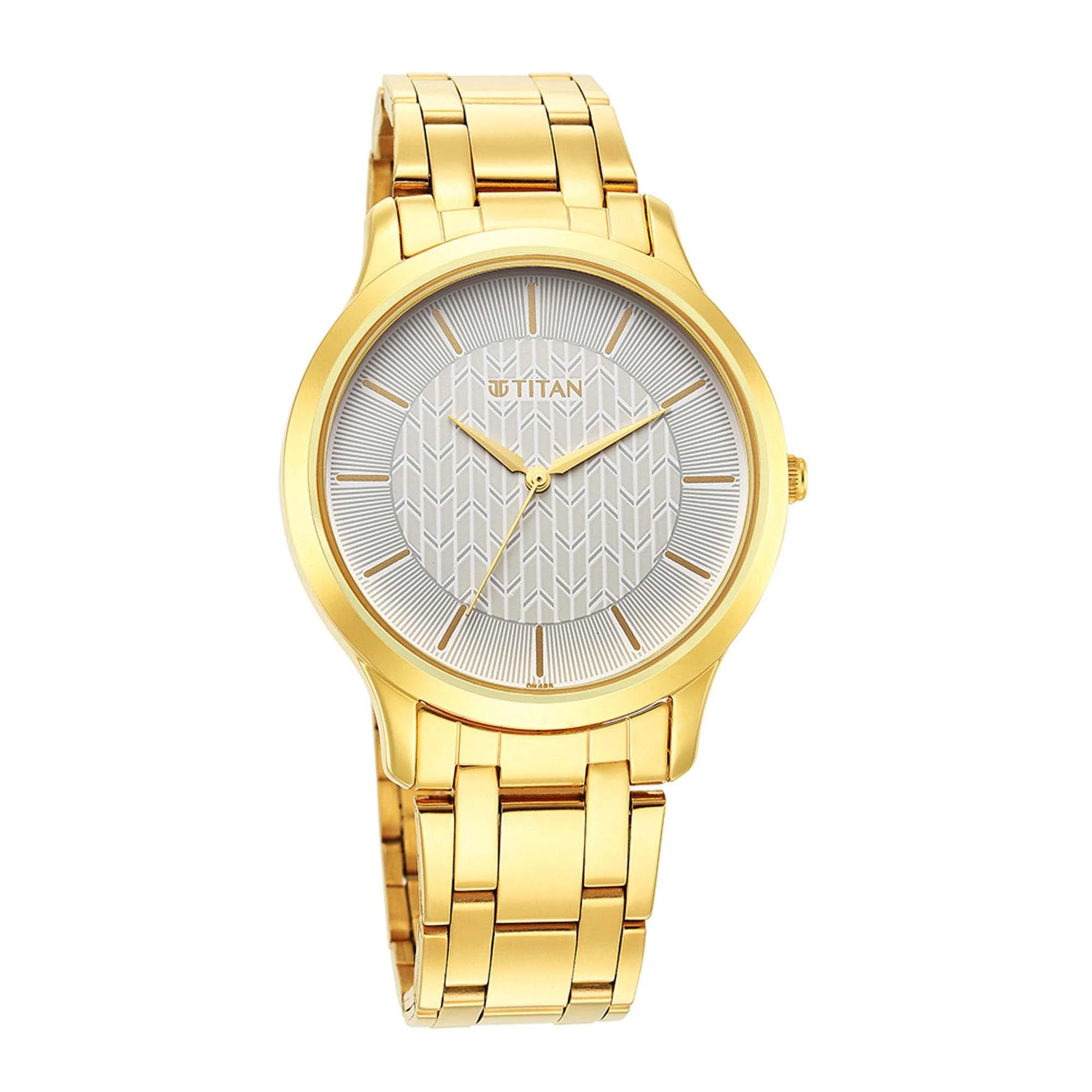 Titan Karishma Radiance White Dial Analog Stainless Steel Strap Watch for Men - Image 2