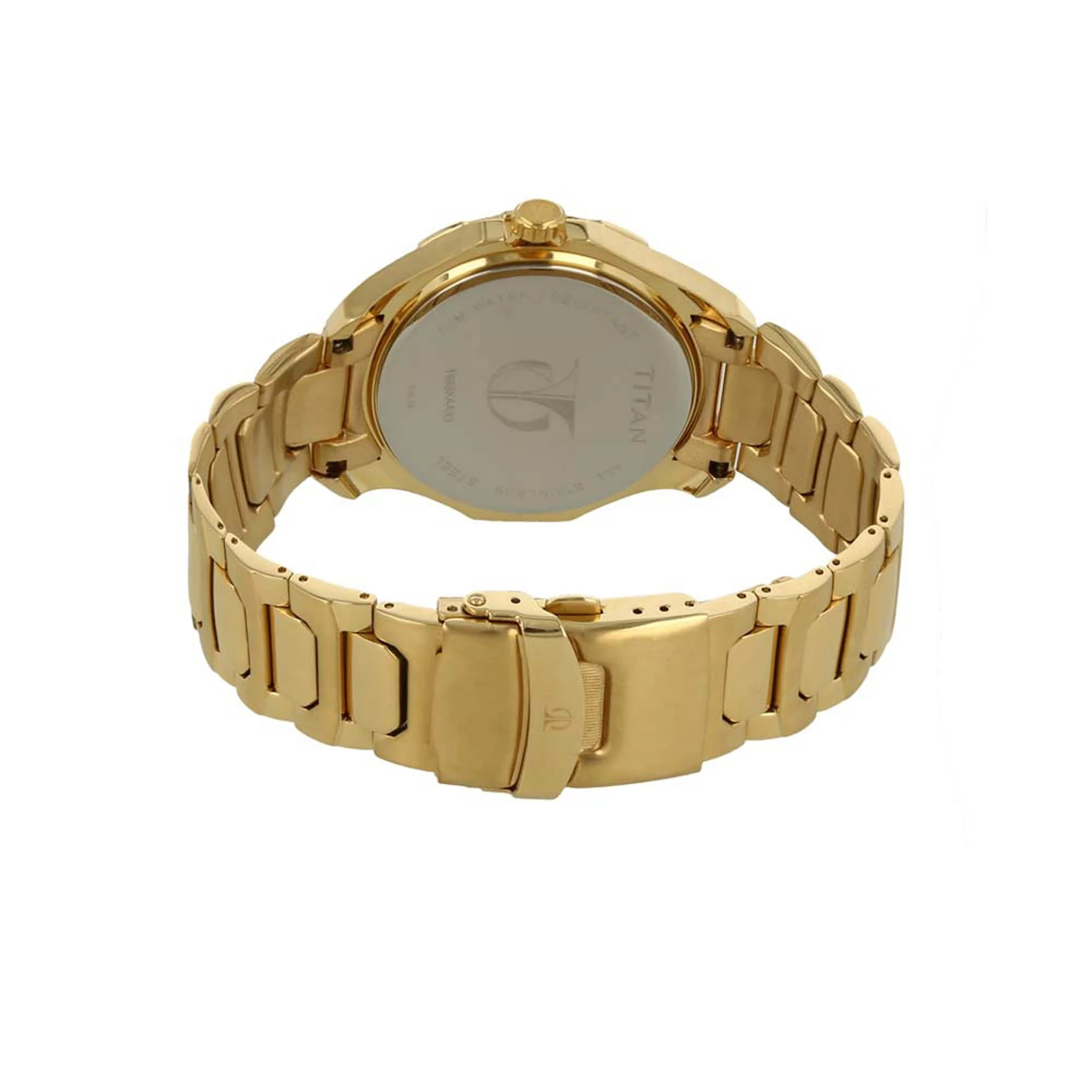 Titan Multi Champagne Dial Stainless Steel Strap watch for Men - Image 5