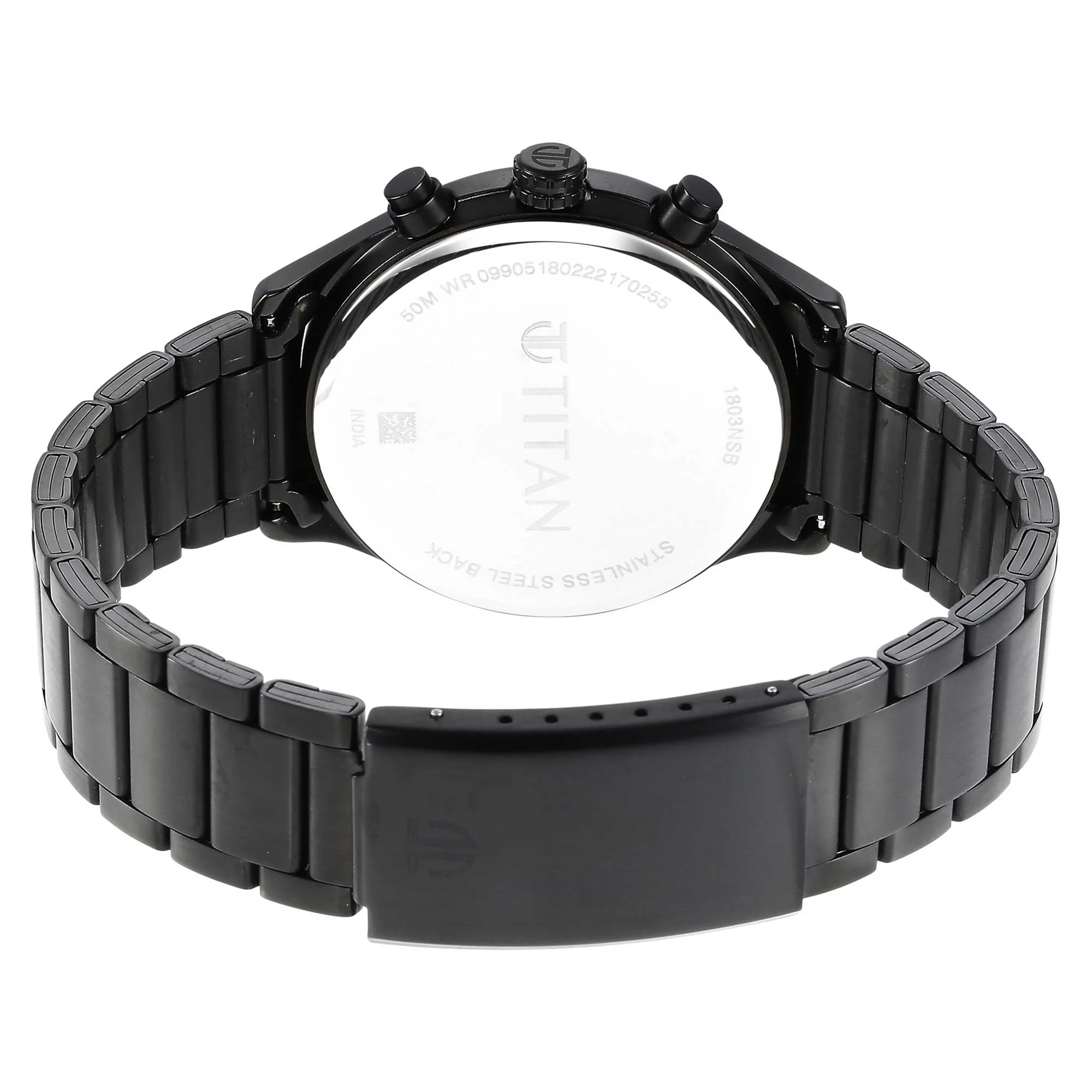 Titan Neo Black Dial Multi Stainless Steel Strap watch for Men - Image 6