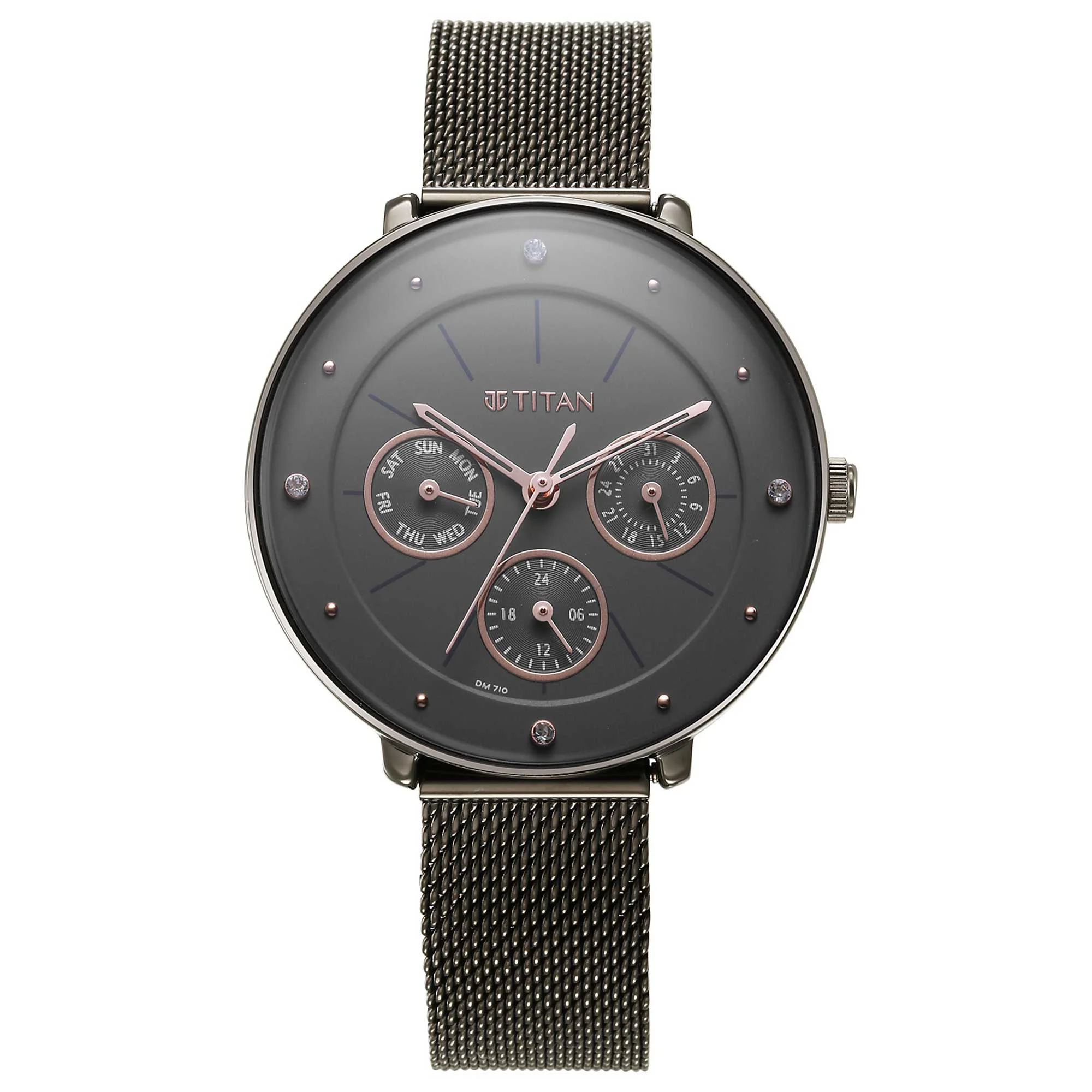 Titan Neo Grey Dial Analog Stainless Steel Strap watch for Women - Image 2