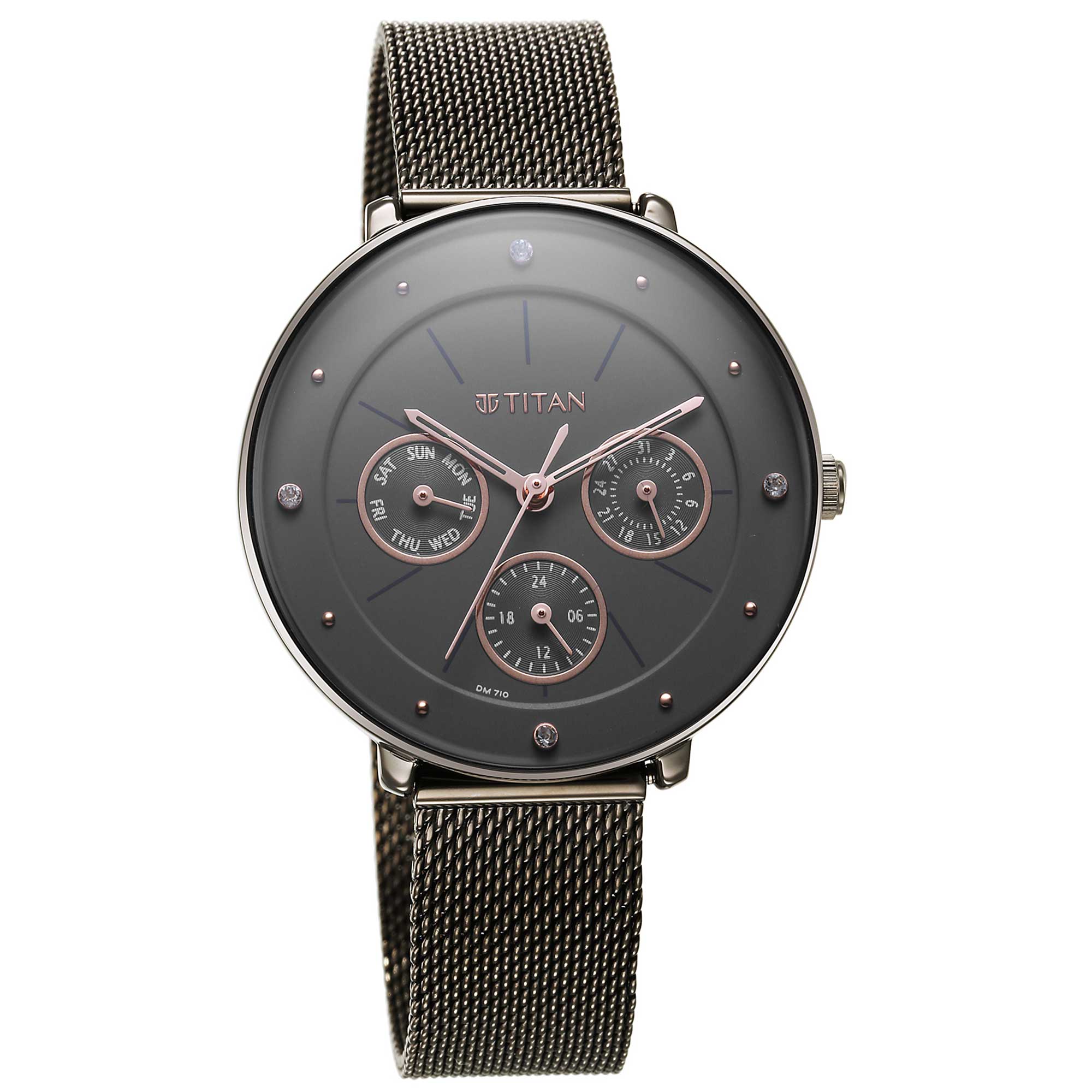 Titan Neo Grey Dial Analog Stainless Steel Strap watch for Women - Image 3