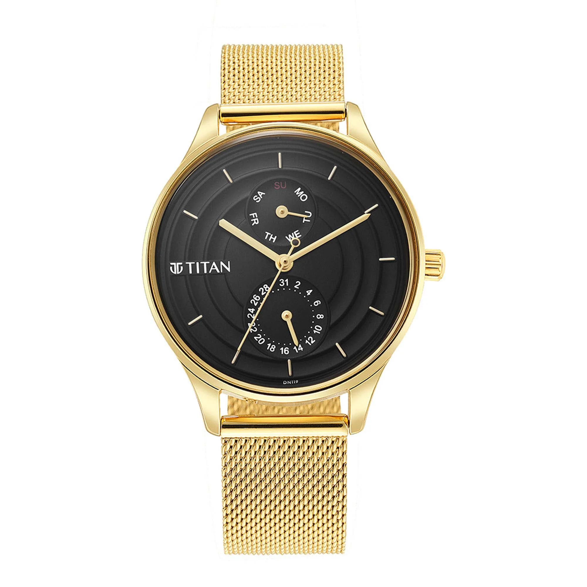 Titan Neo Workdays Black Dial Multi Stainless Steel Strap watch for Women - Image 2