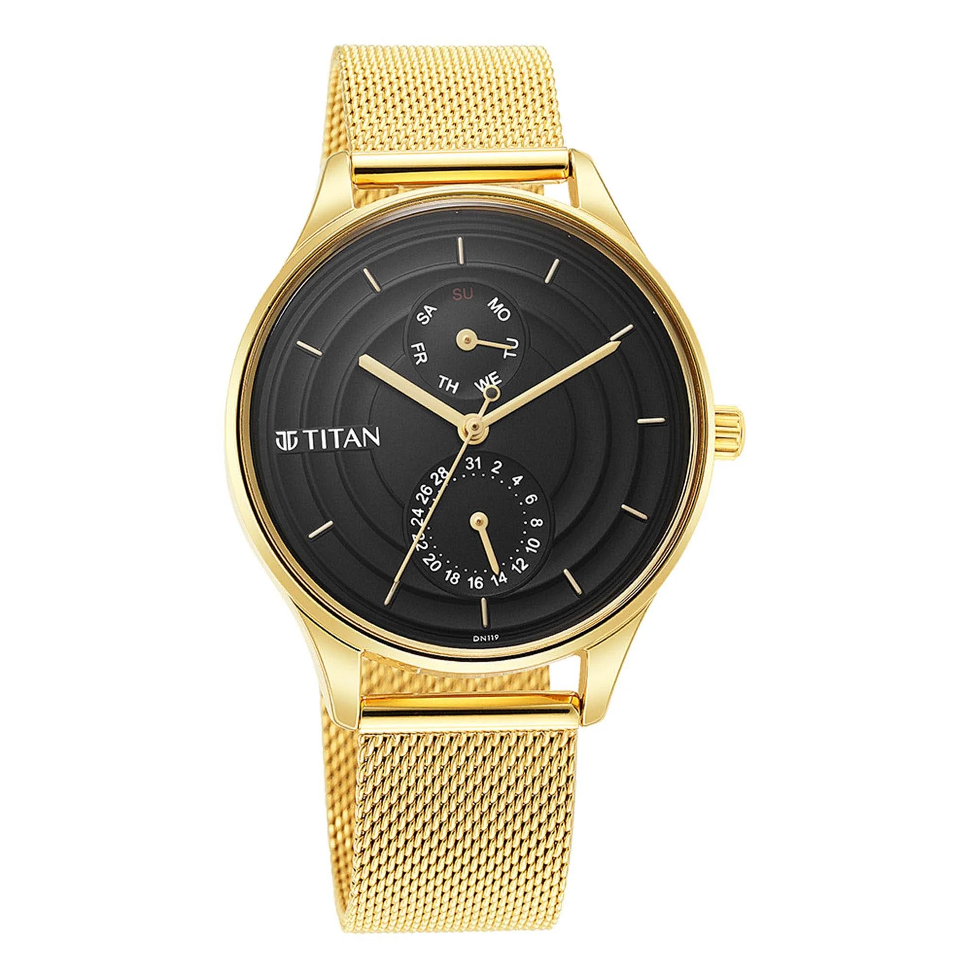 Titan Neo Workdays Black Dial Multi Stainless Steel Strap watch for Women - Image 3