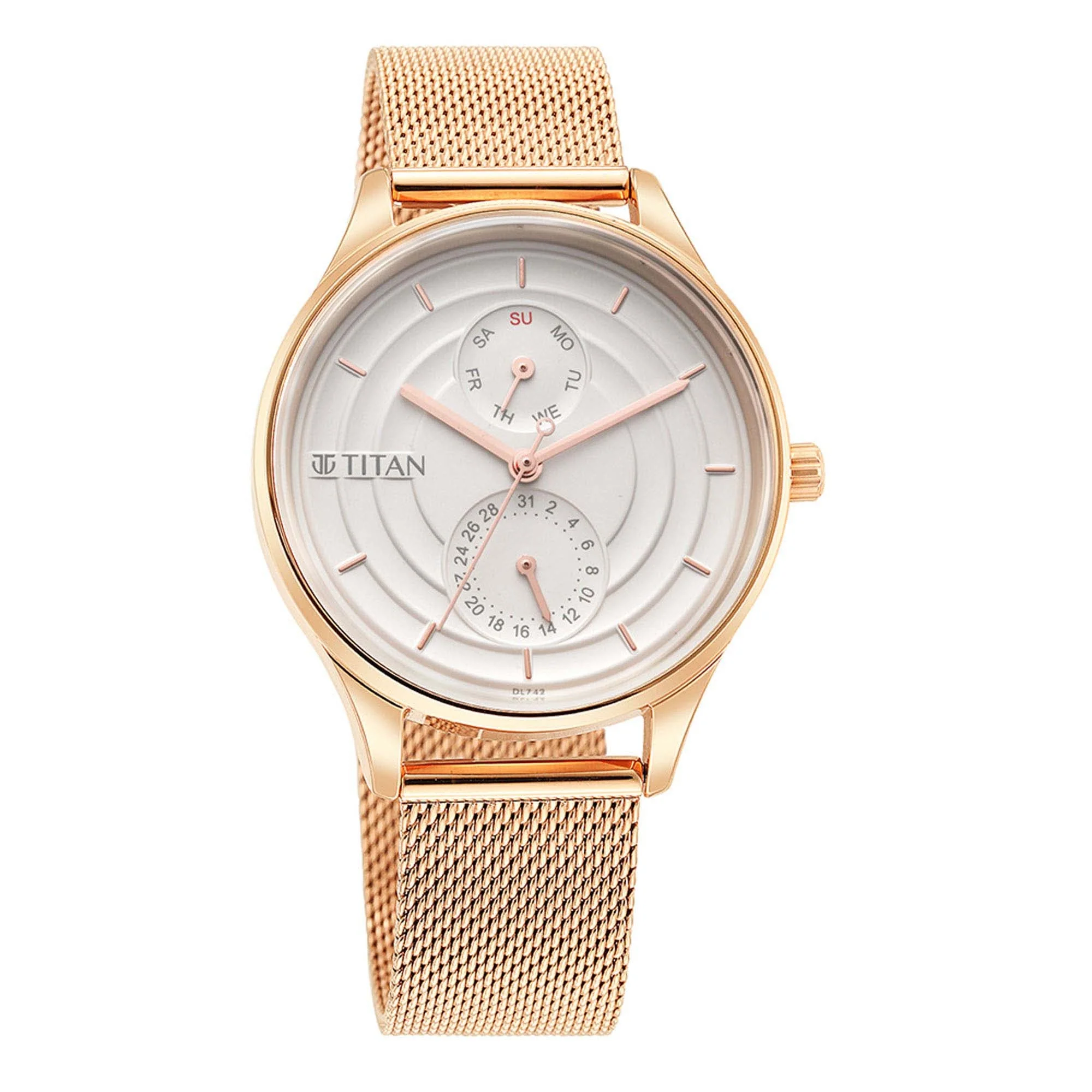 Titan Neo Workdays Silver Dial Multi Stainless Steel Strap watch for Women - Image 3
