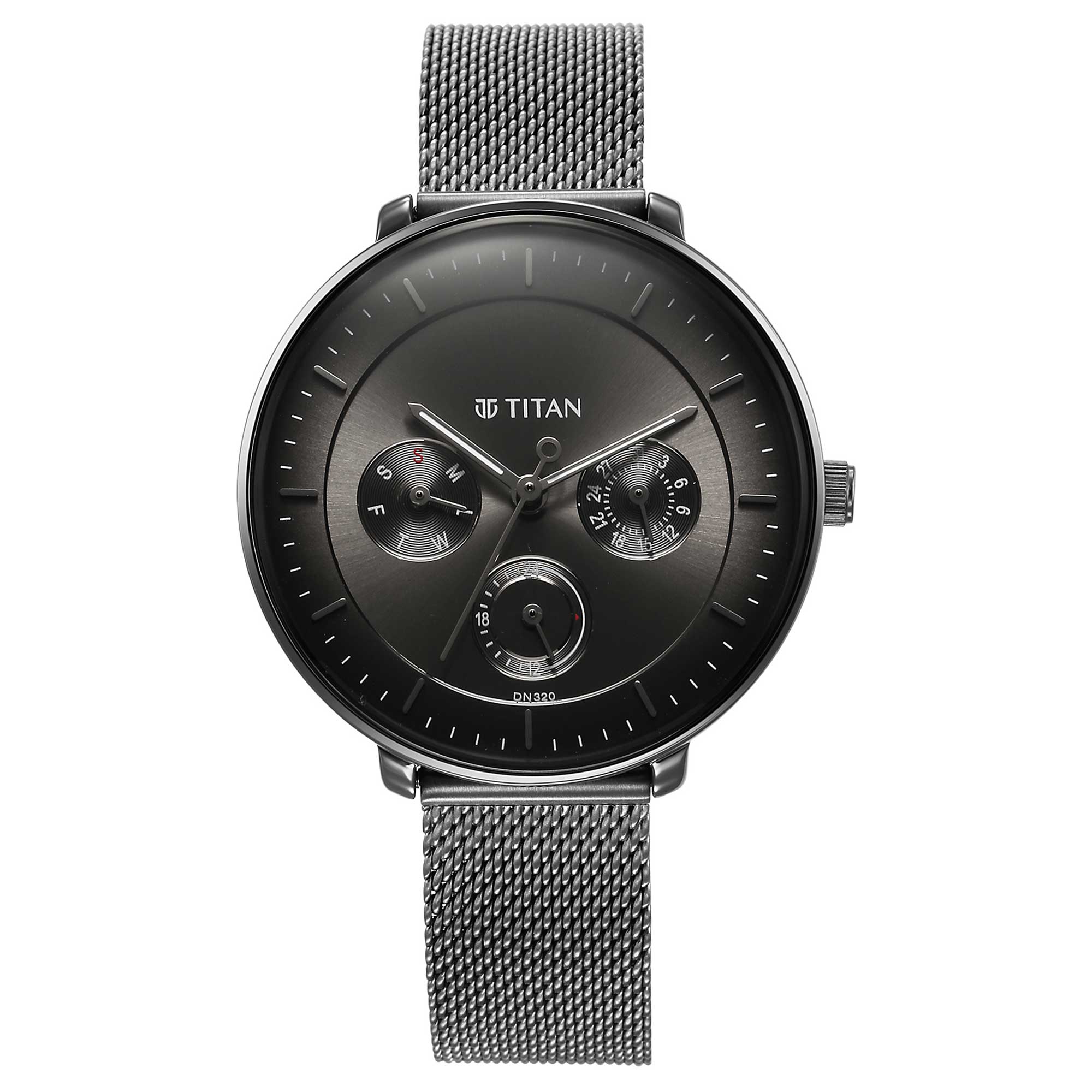 Titan Noir Anthracite Analog Stainless Steel Strap watch for Women - Image 2