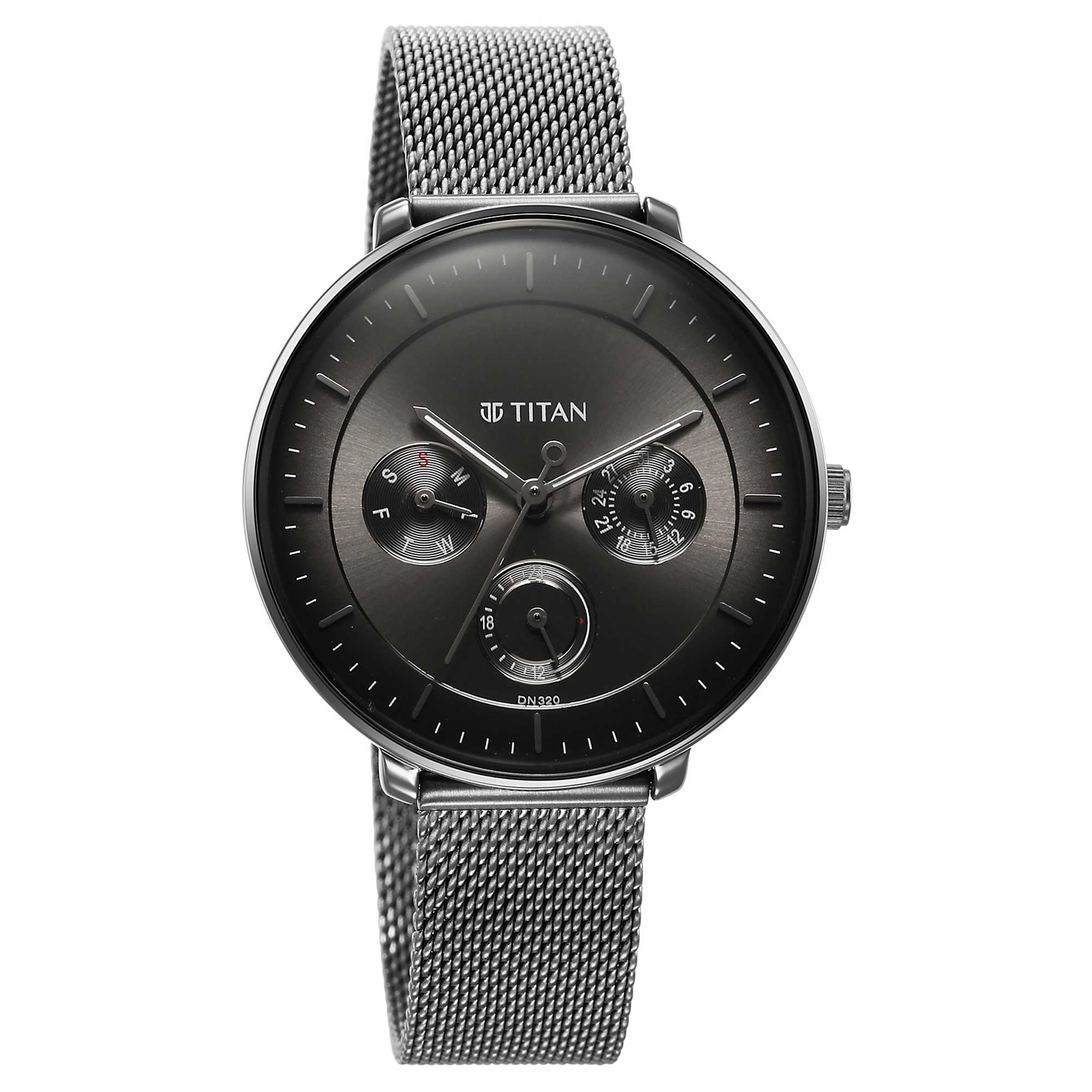 Titan Noir Anthracite Analog Stainless Steel Strap watch for Women - Image 3