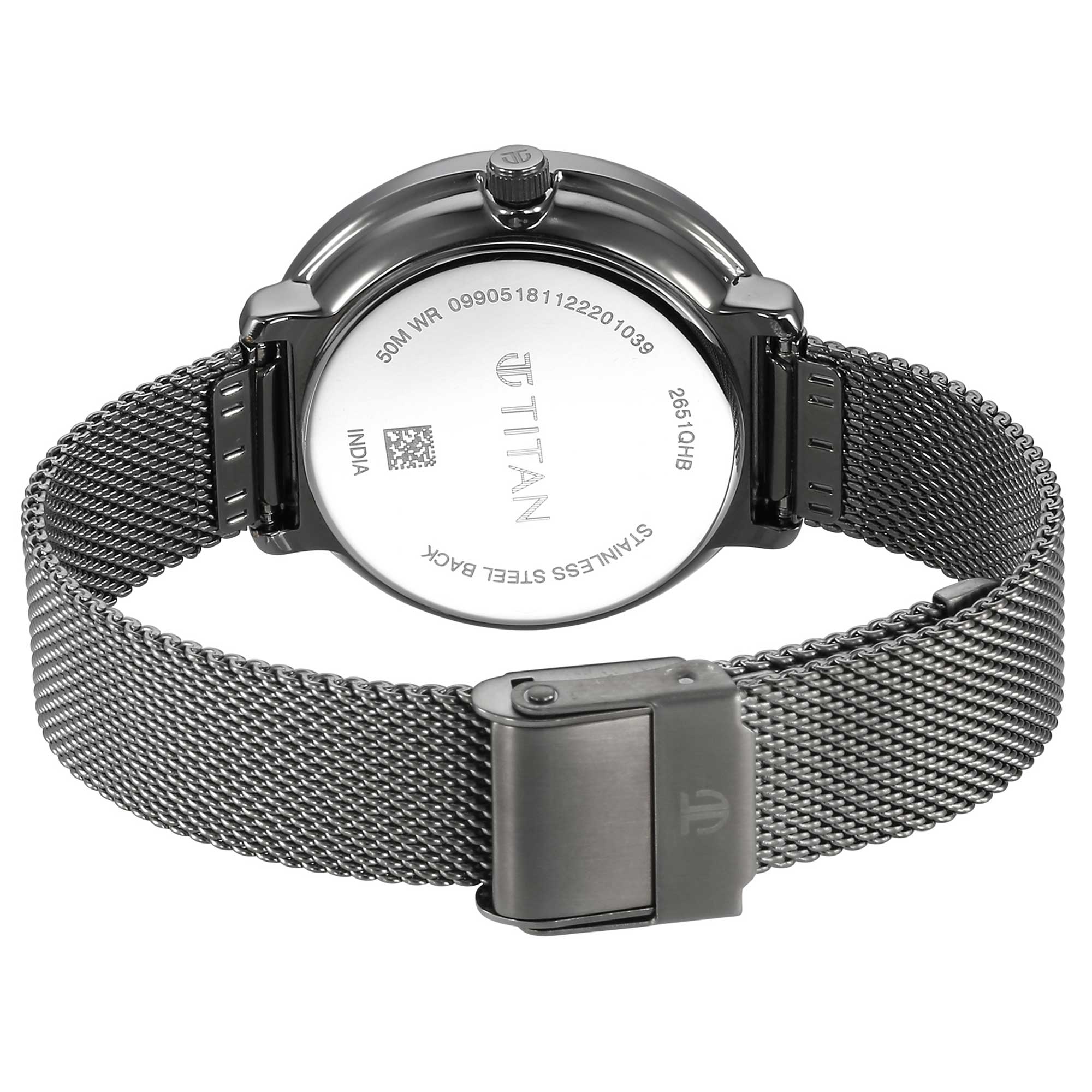 Titan Noir Anthracite Analog Stainless Steel Strap watch for Women - Image 6