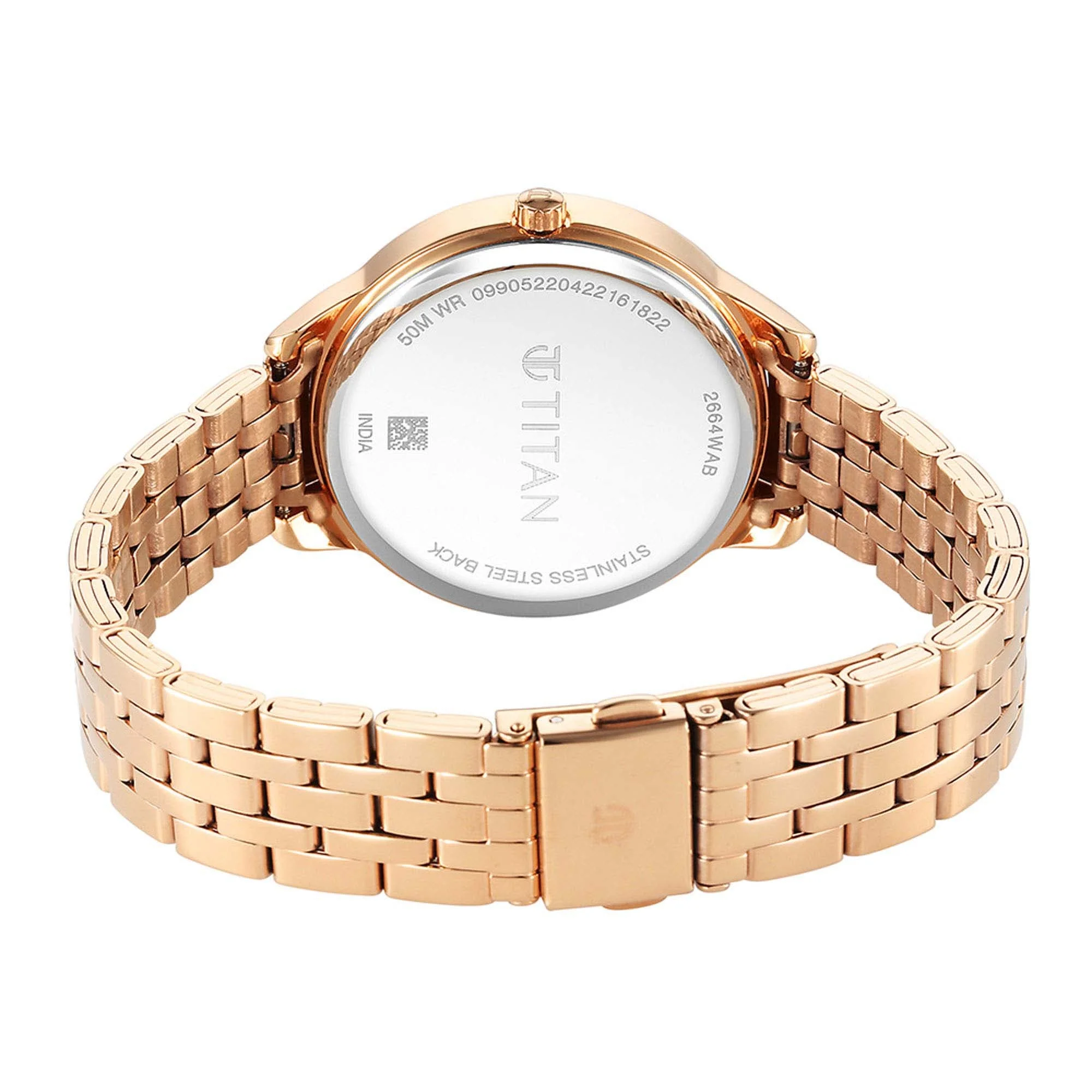 Titan Pastel Dreams Purple Dial Analog Metal Strap watch for Women - Image 5