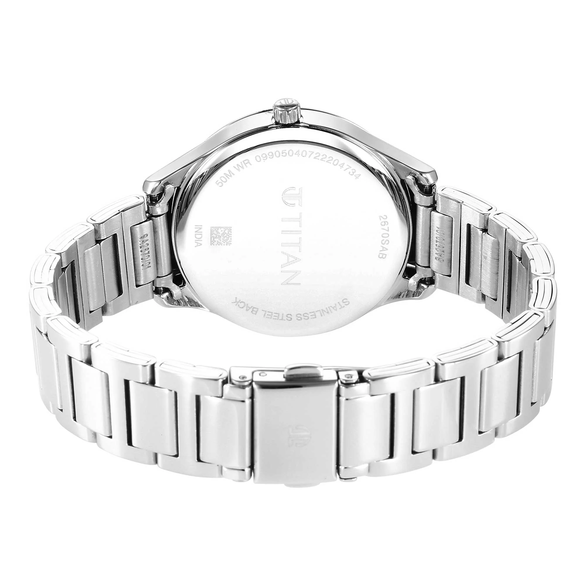 Titan Pastel Dreams Purple Mother of Pearl Dial Analog Metal Strap Watch for Women - Image 5