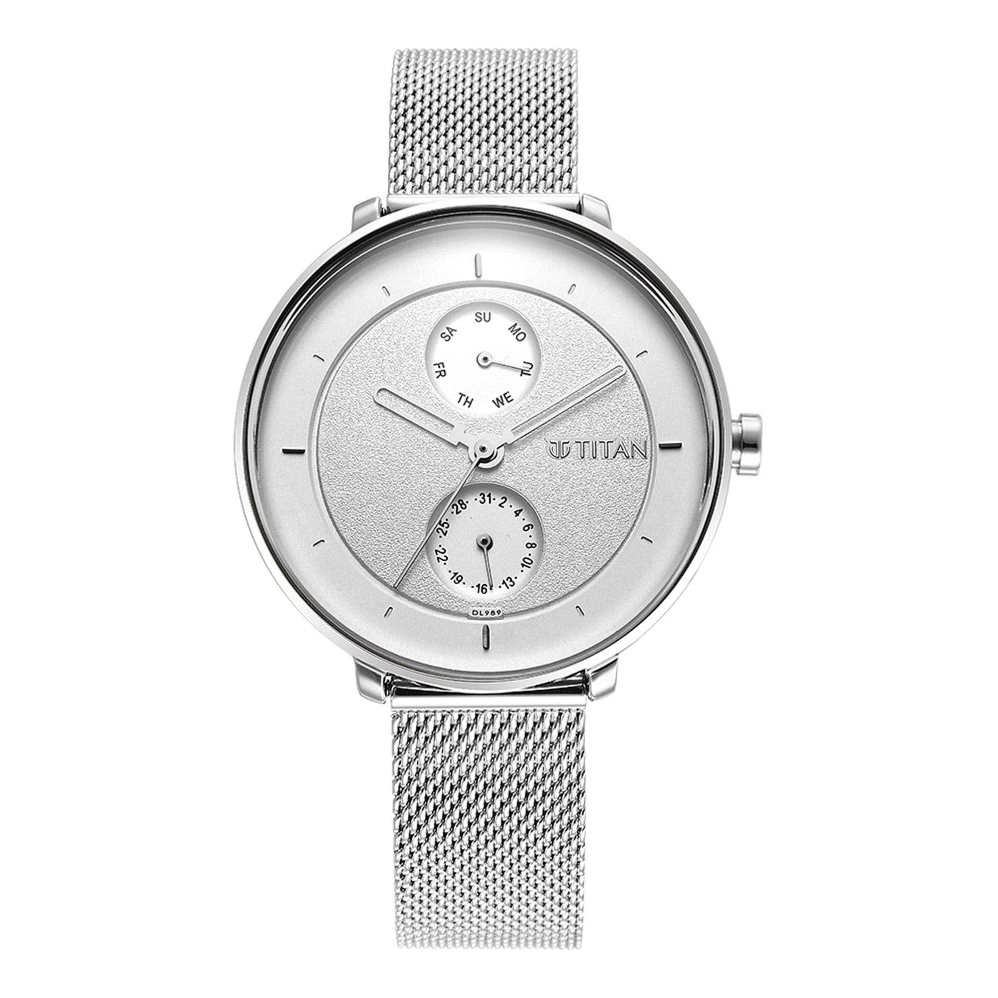 Titan Pastel Dreams White Dial Analog Metal Strap watch for Women - Image 3