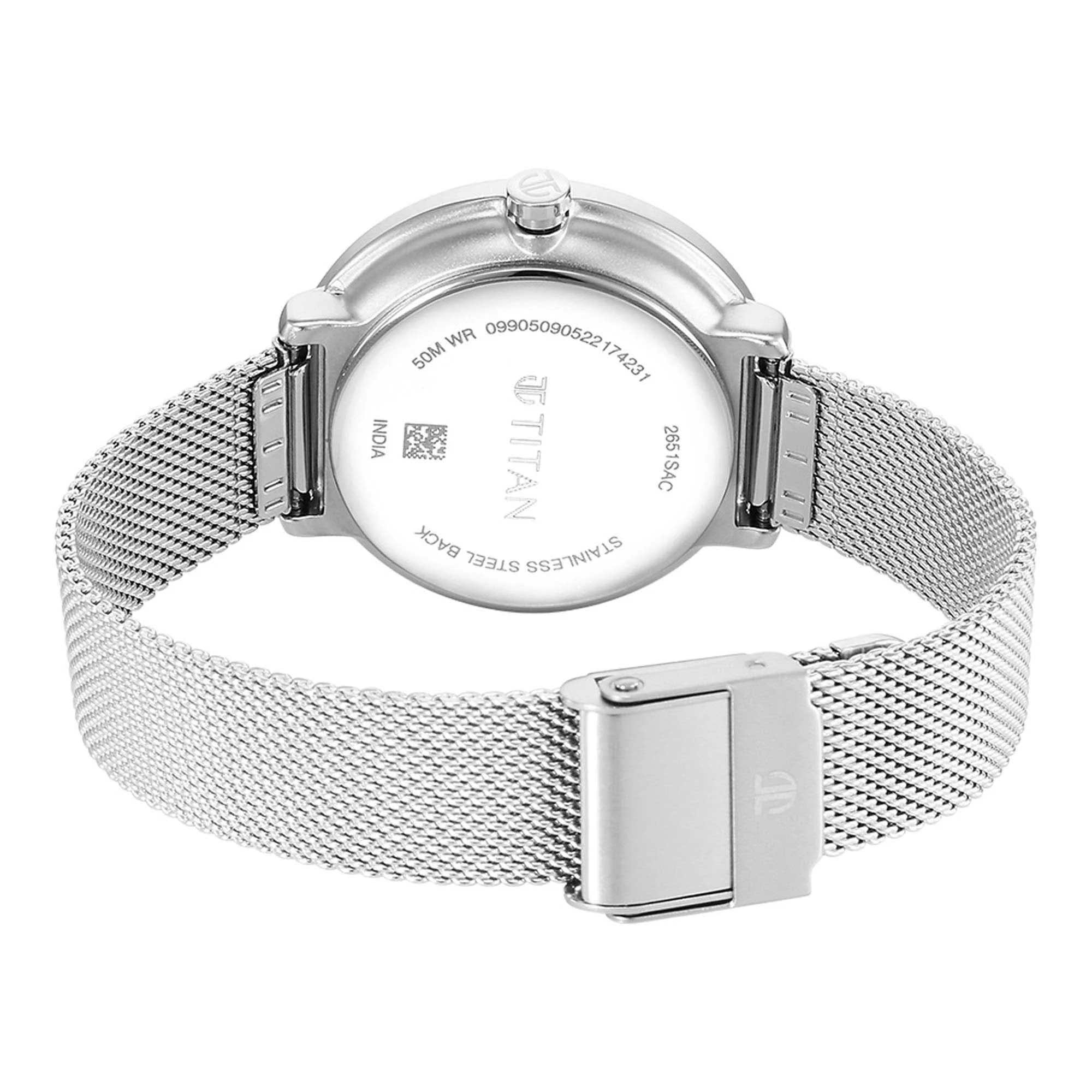 Titan Pastel Dreams White Dial Analog Metal Strap watch for Women - Image 7