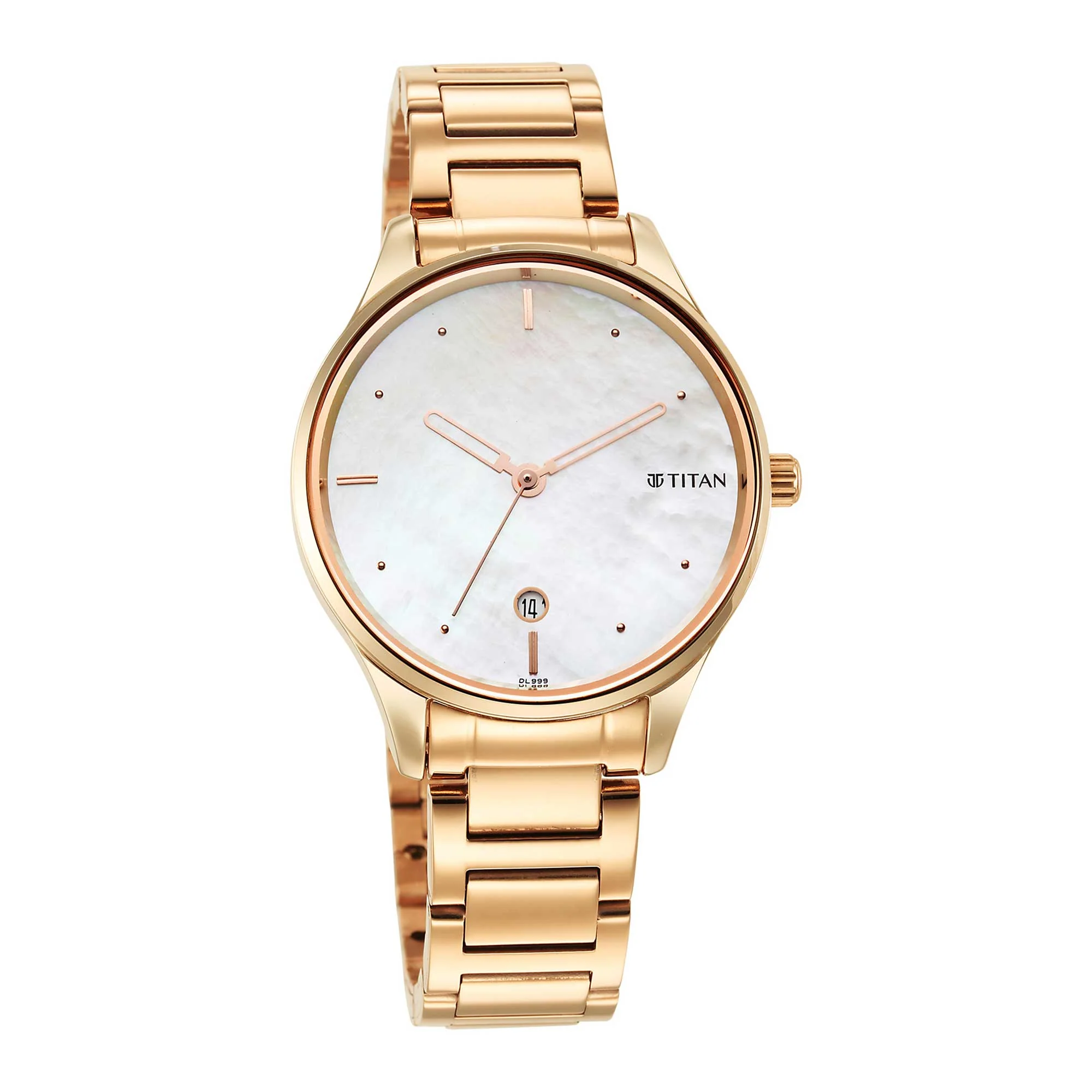 Titan Pastel Dreams White Mother Of Pearl Dial Analog Metal Strap watch for Women - Image 3