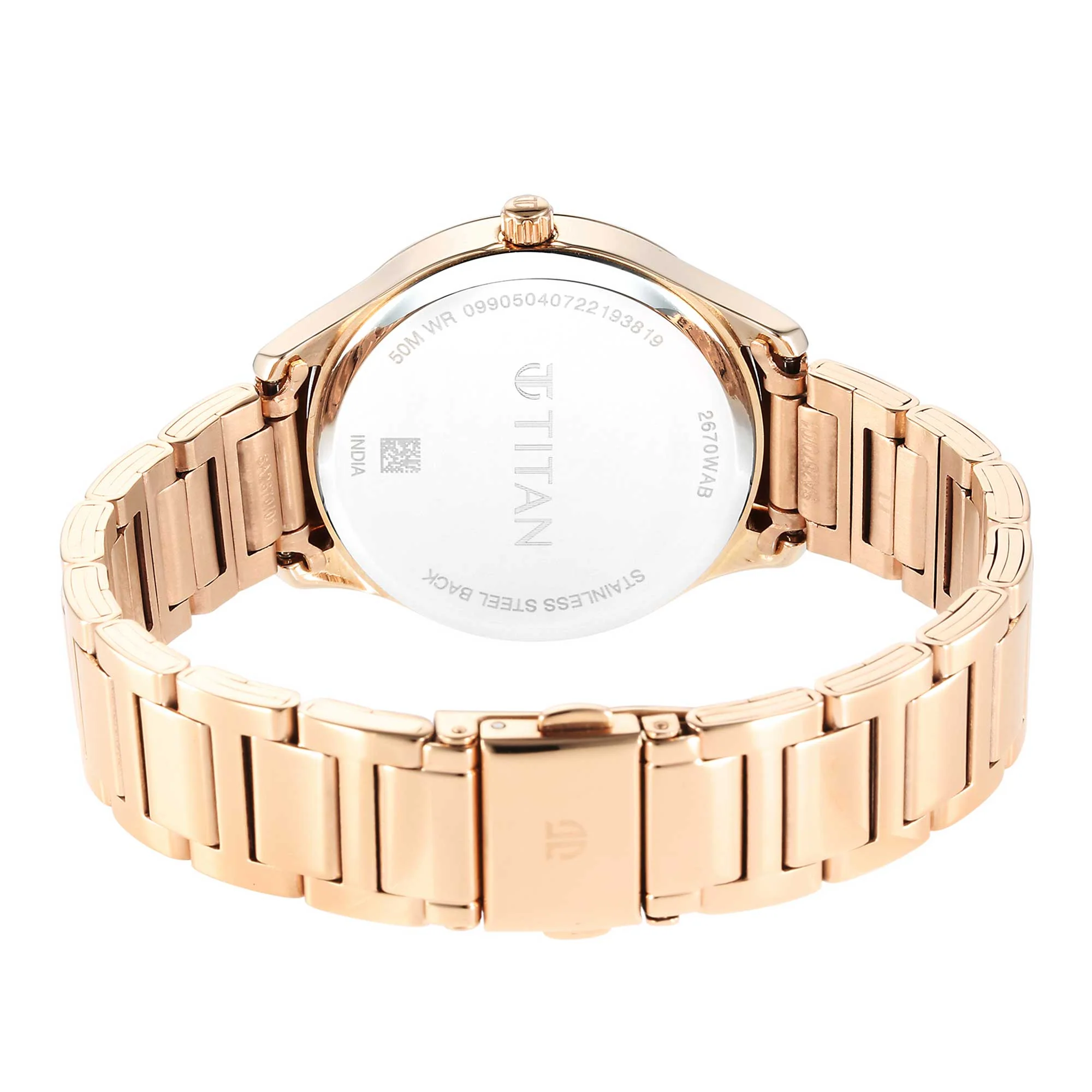 Titan Pastel Dreams White Mother Of Pearl Dial Analog Metal Strap watch for Women - Image 6