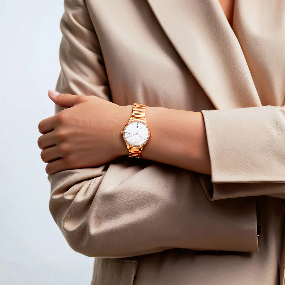 Titan Pastel Dreams White Mother Of Pearl Dial Analog Metal Strap watch for Women - Image 7