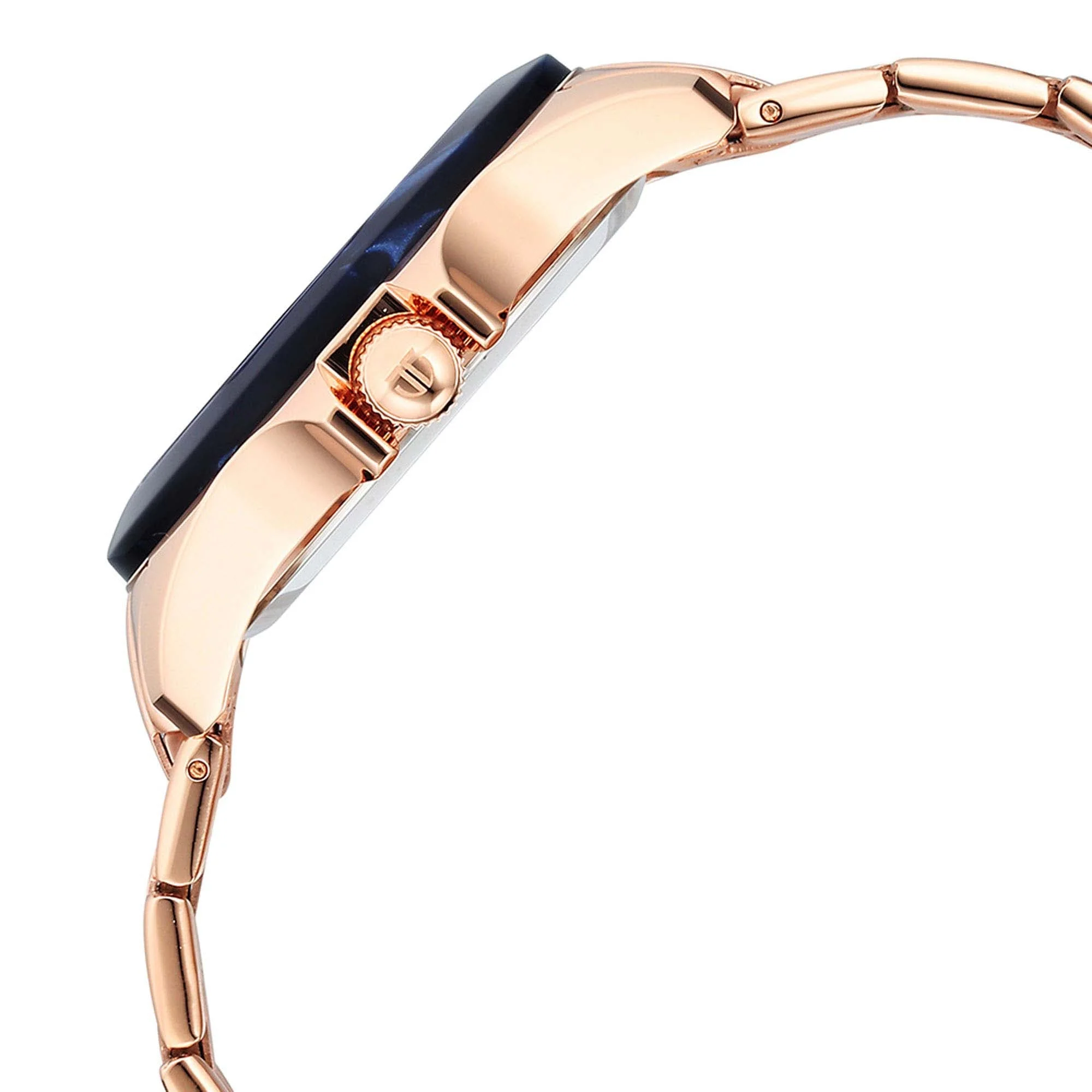 Titan Purple Acetate Black Dial Women Watch With Stainless Steel Strap - Image 5