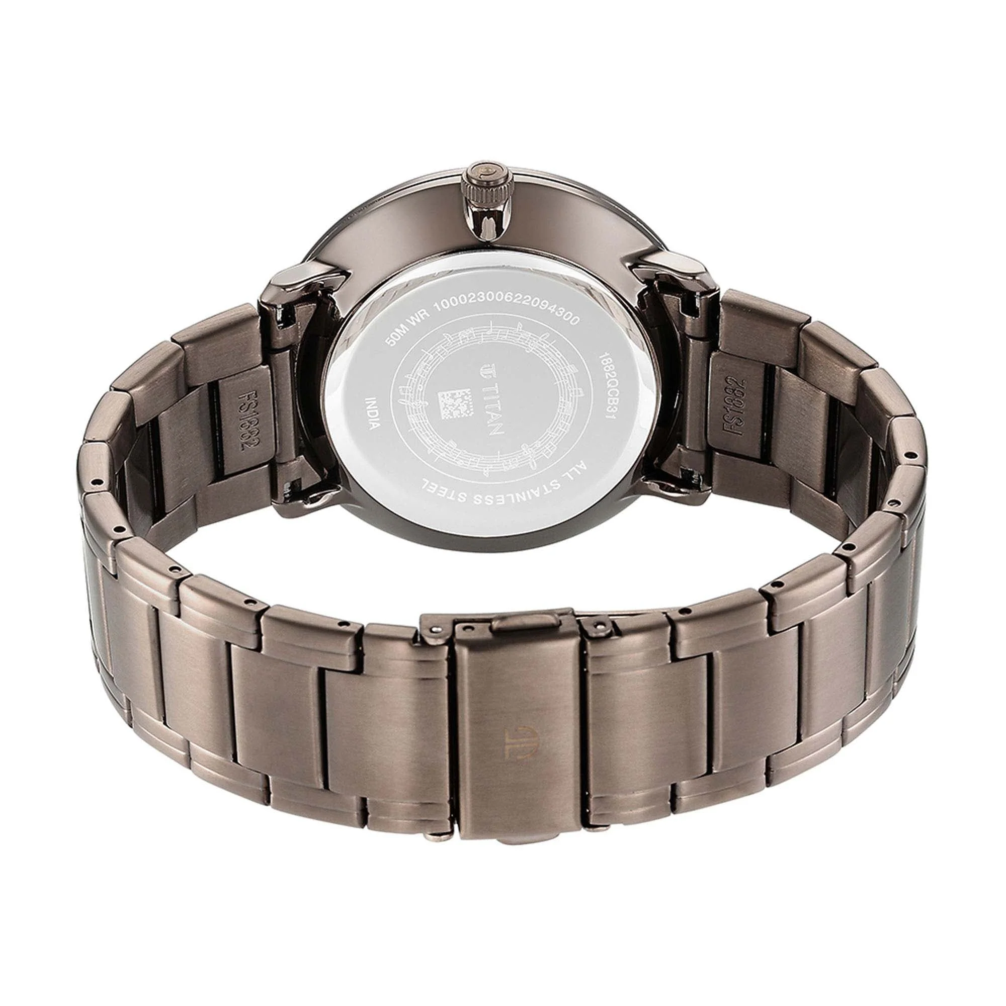 Titan Quartet Grey Dial Multi Stainless Steel Strap watch for Men - Image 6
