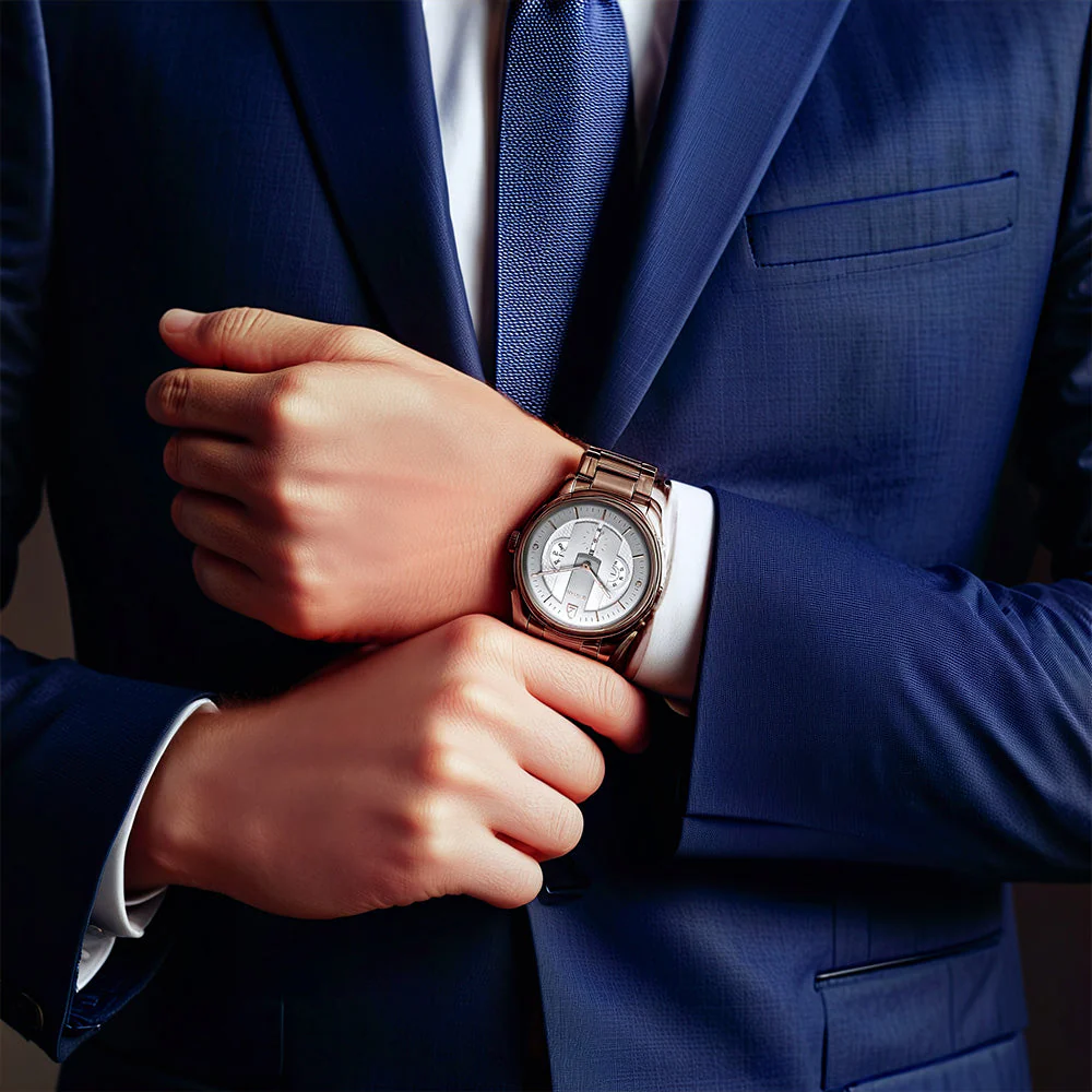 Titan Quartet Grey Dial Multi Stainless Steel Strap watch for Men - Image 7
