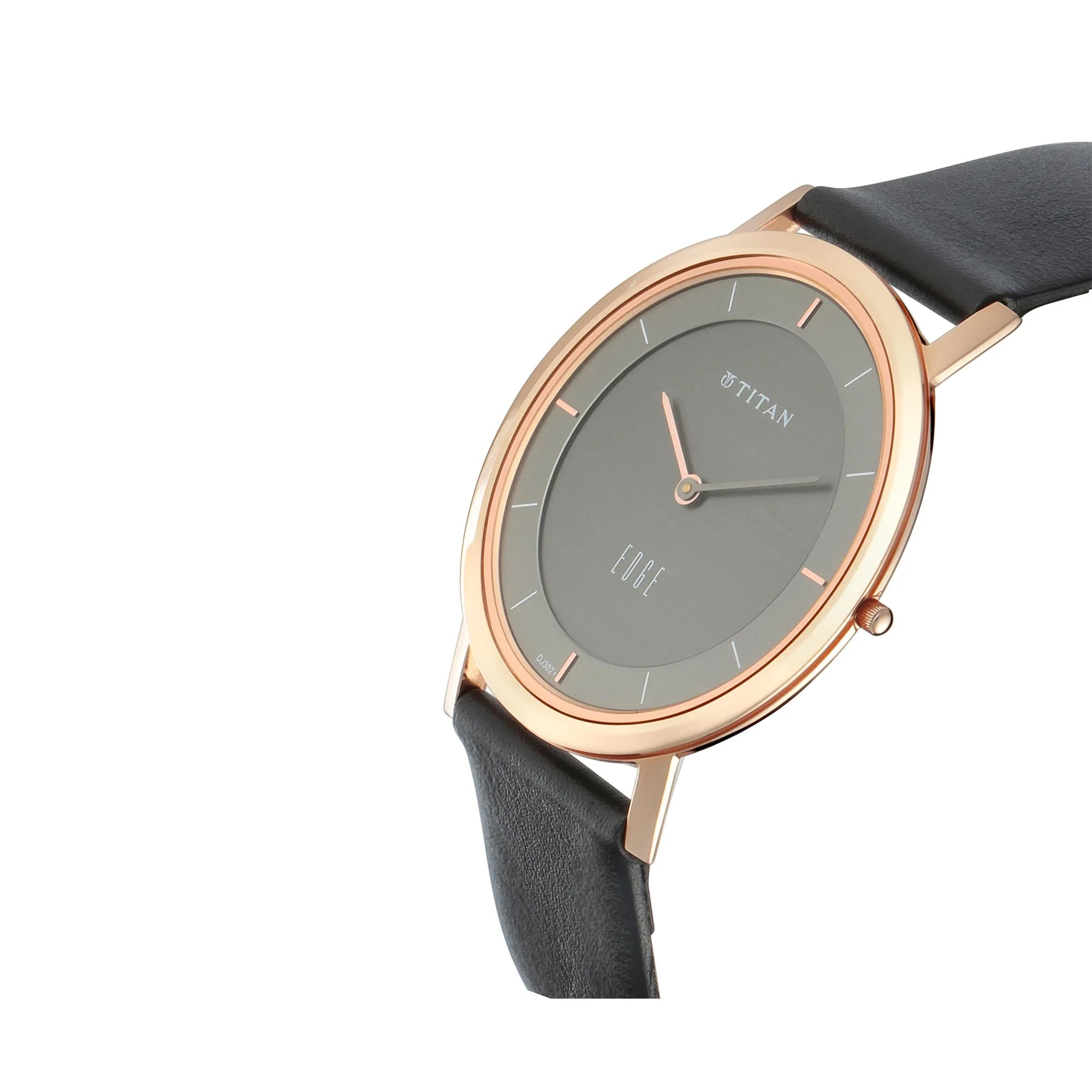 Titan Quartz Analog Anthracite Dial Leather Strap Watch for Men - Image 3