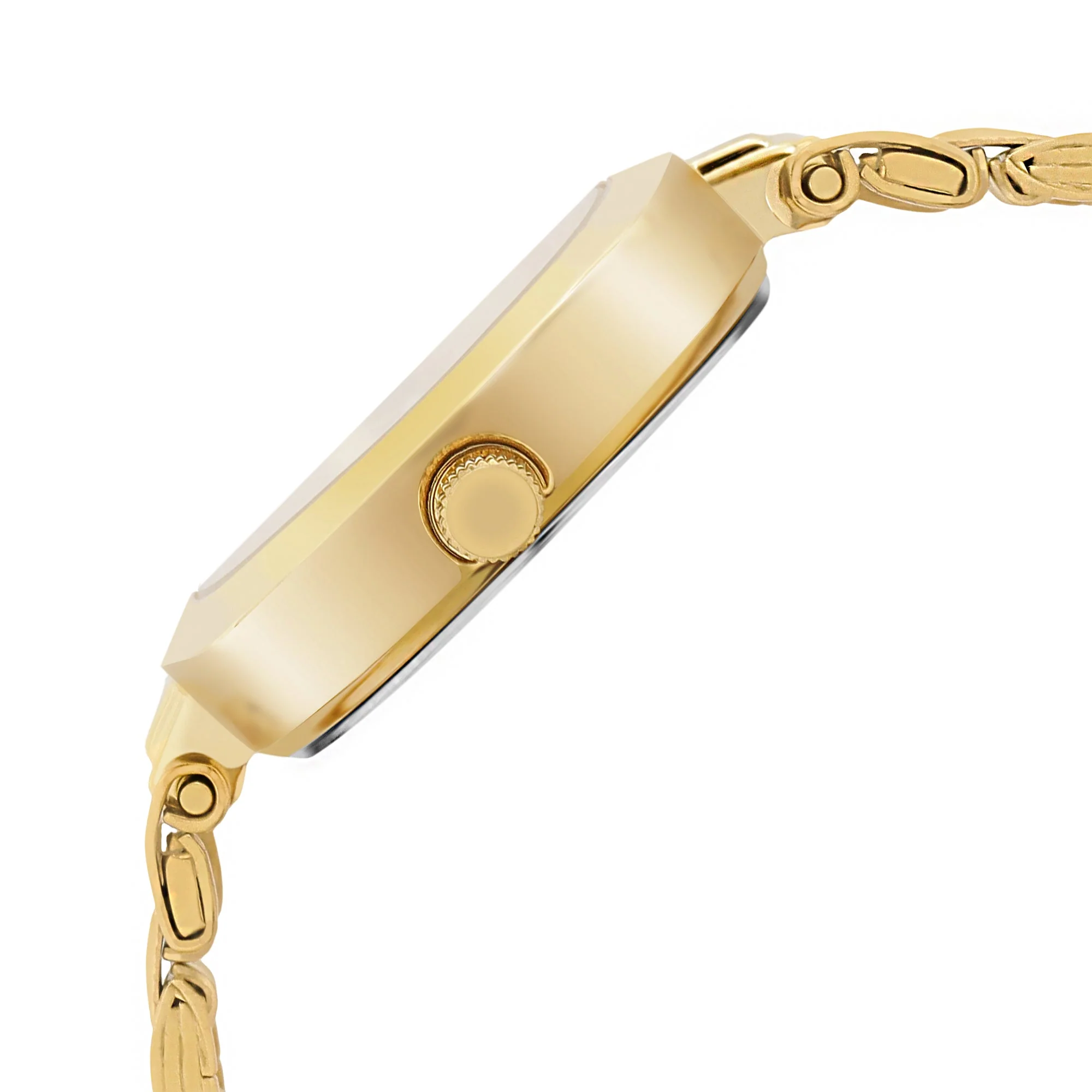 Titan Quartz Analog Champagne Dial Stainless Steel Strap Watch for Women - Image 3