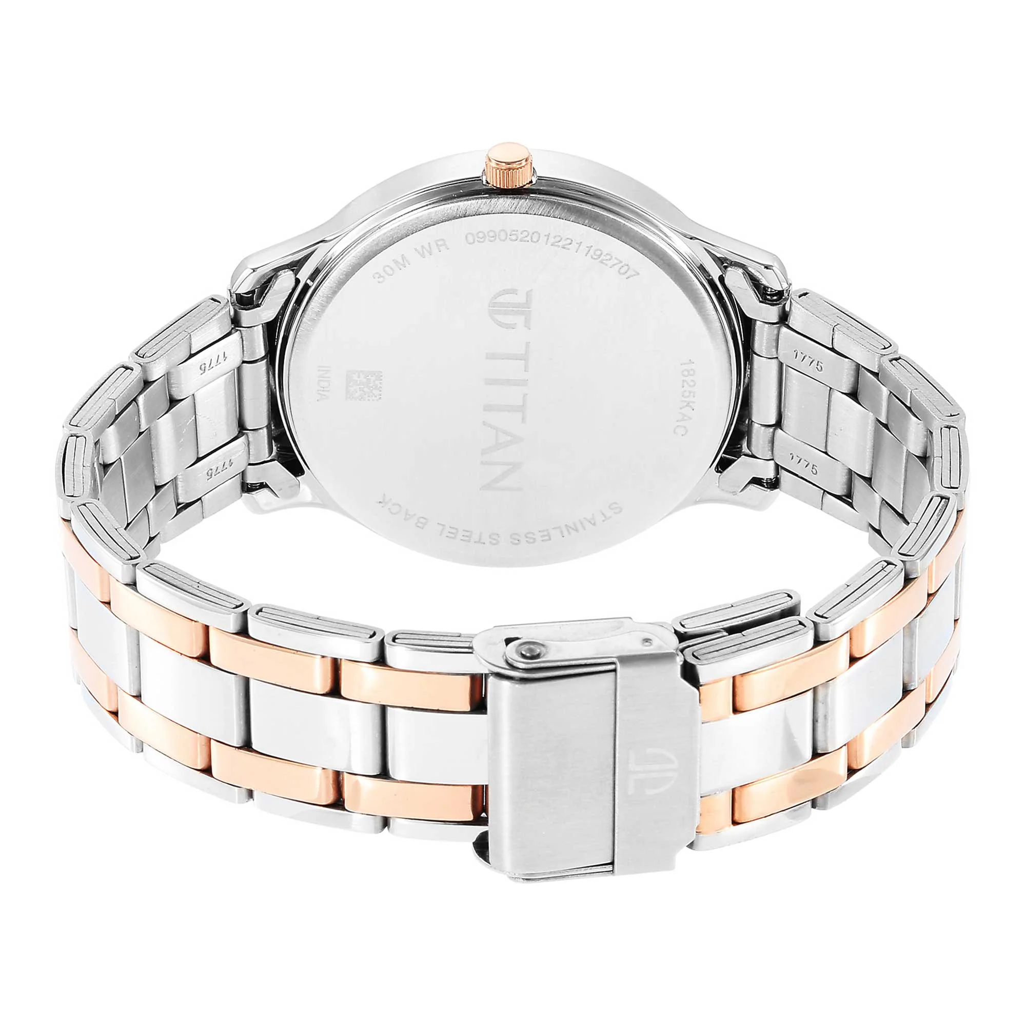Titan Quartz Analog Green Dial Stainless Steel Strap Watch for Men - Image 6
