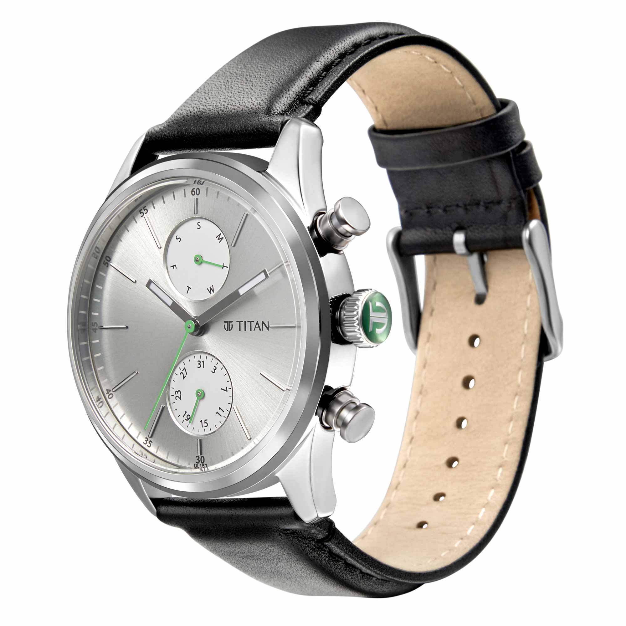 Titan Quartz Analog Leather Strap Watch for Men - Image 3