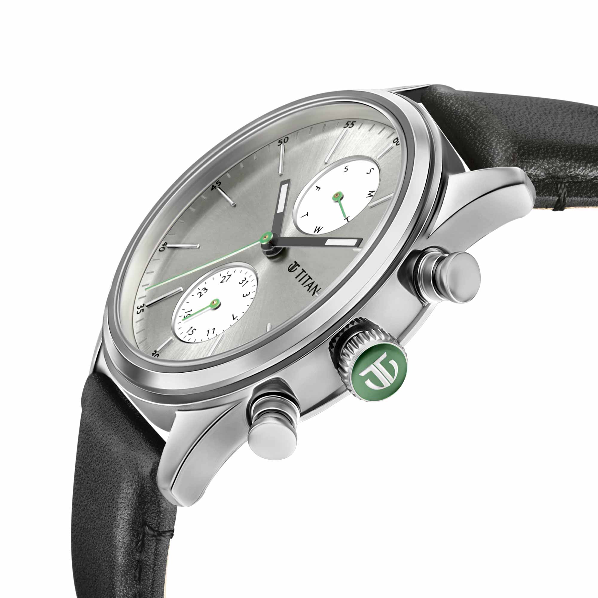 Titan Quartz Analog Leather Strap Watch for Men - Image 4